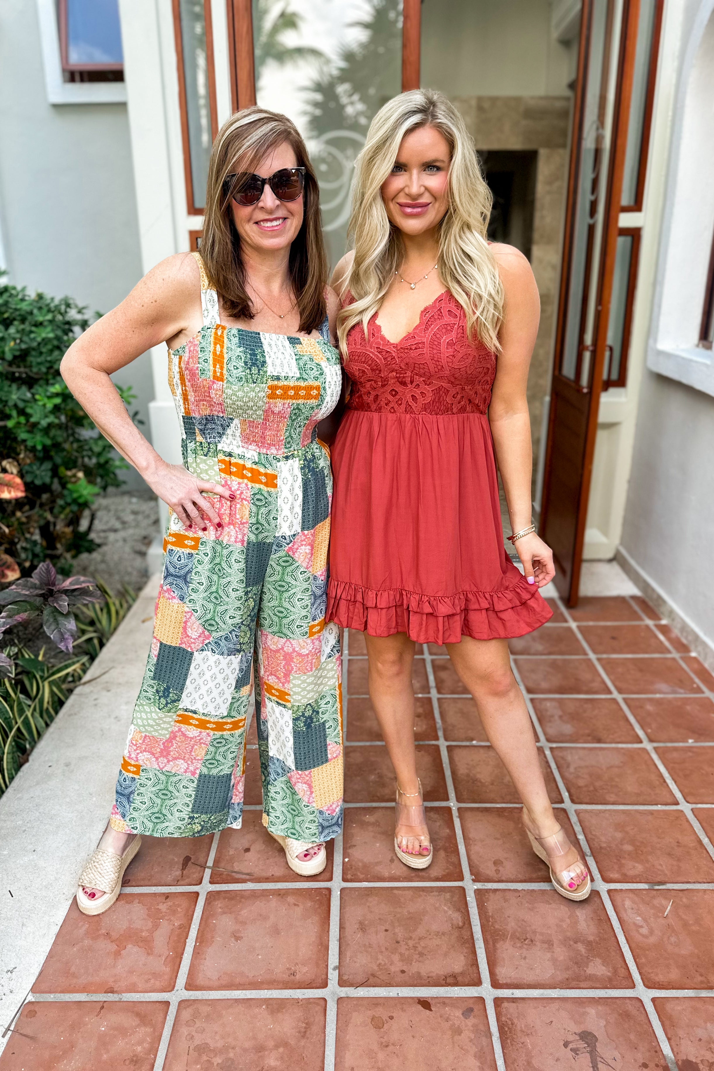 Blair Lace Detail Flare Dress - Coremarkets