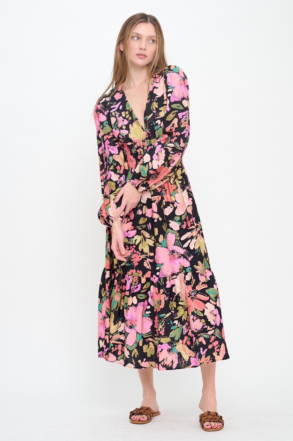 Nikki Floral Garden Maxi Dress - Coremarkets