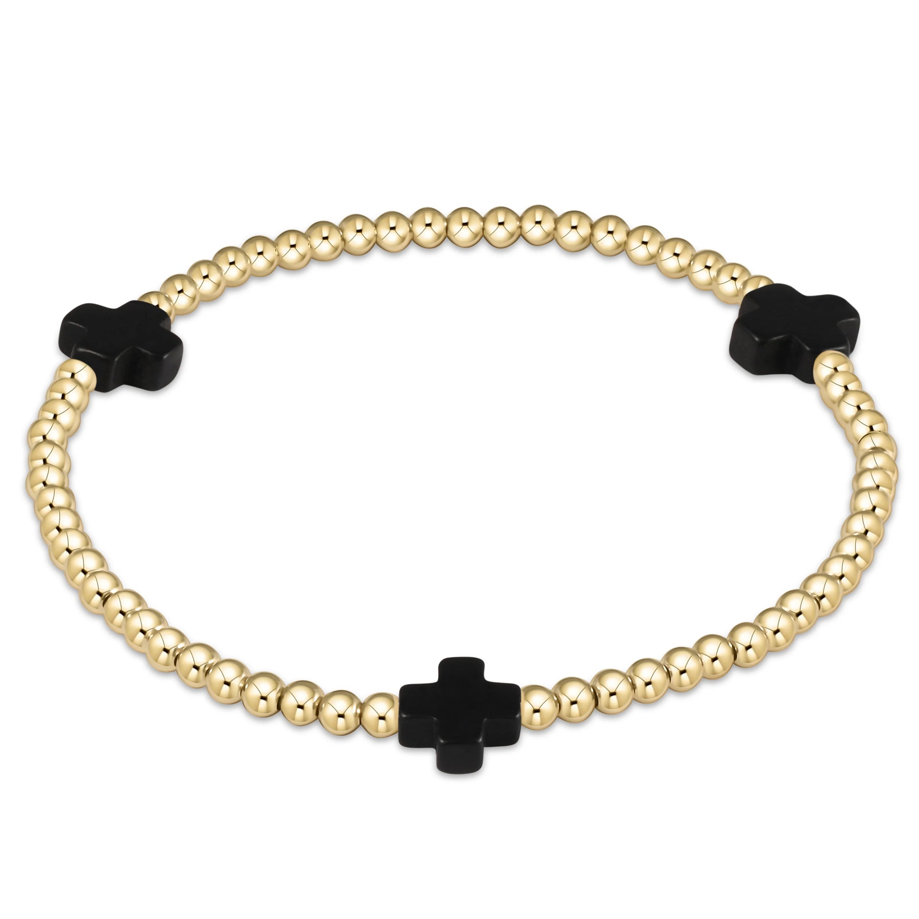 Enewton 3mm Signature Cross Gold Bracelet - Coremarkets