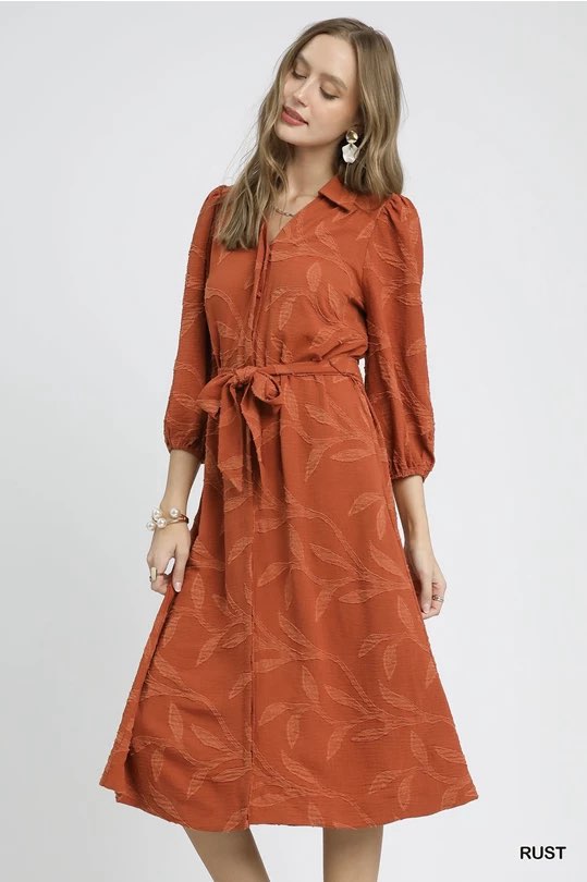 Debby Textured Tiered Midi Dress - Coremarkets