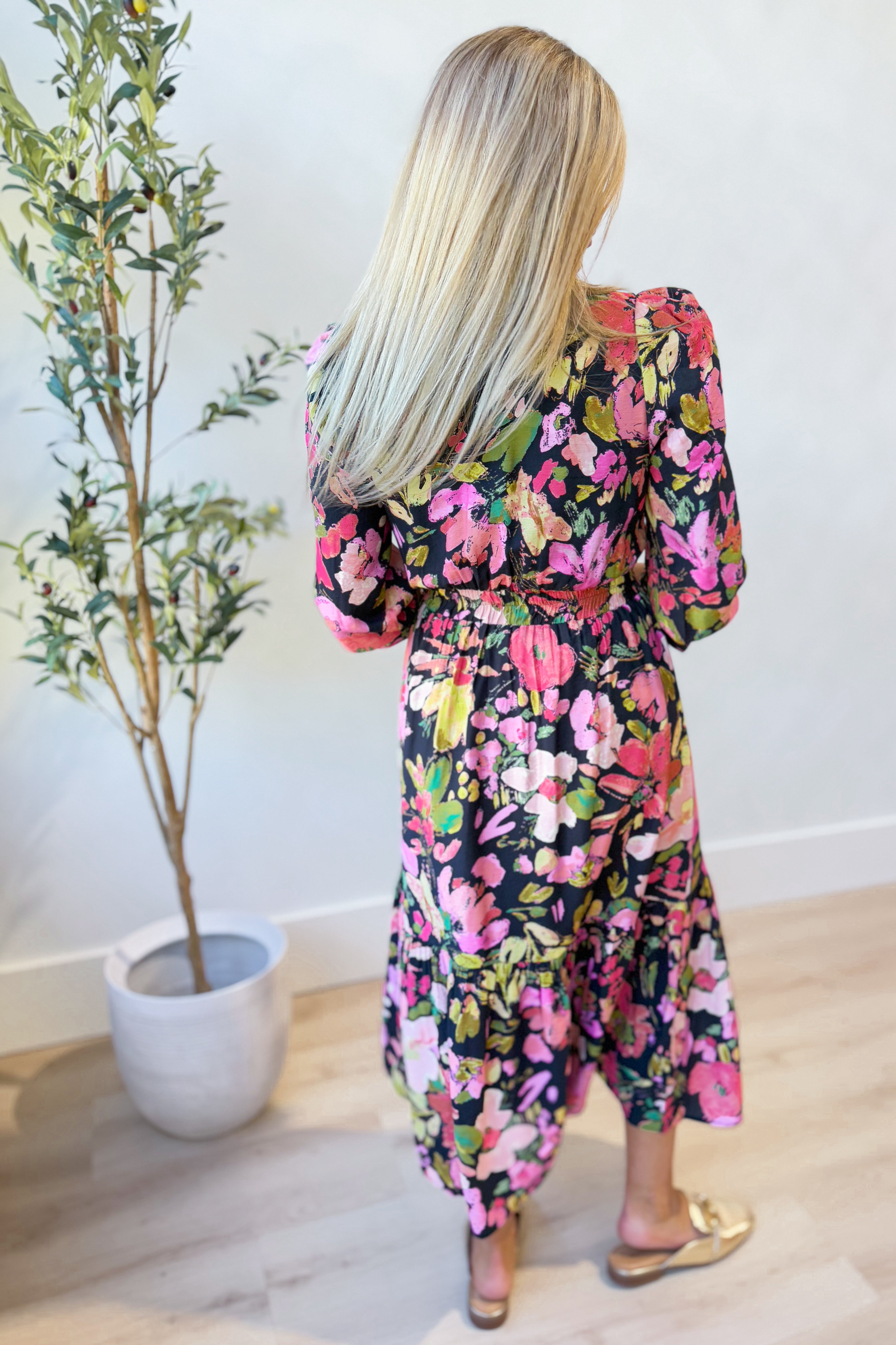 Nikki Floral Garden Maxi Dress - Coremarkets