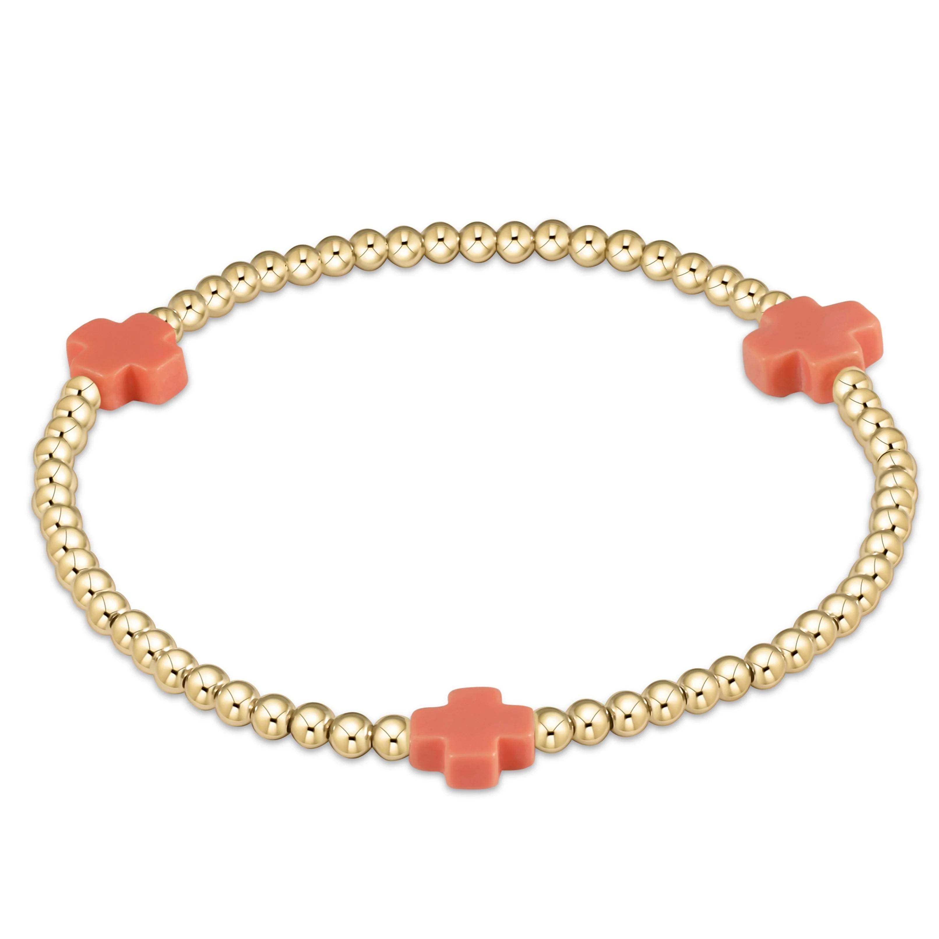 Enewton 3mm Signature Cross Gold Bracelet - Coremarkets
