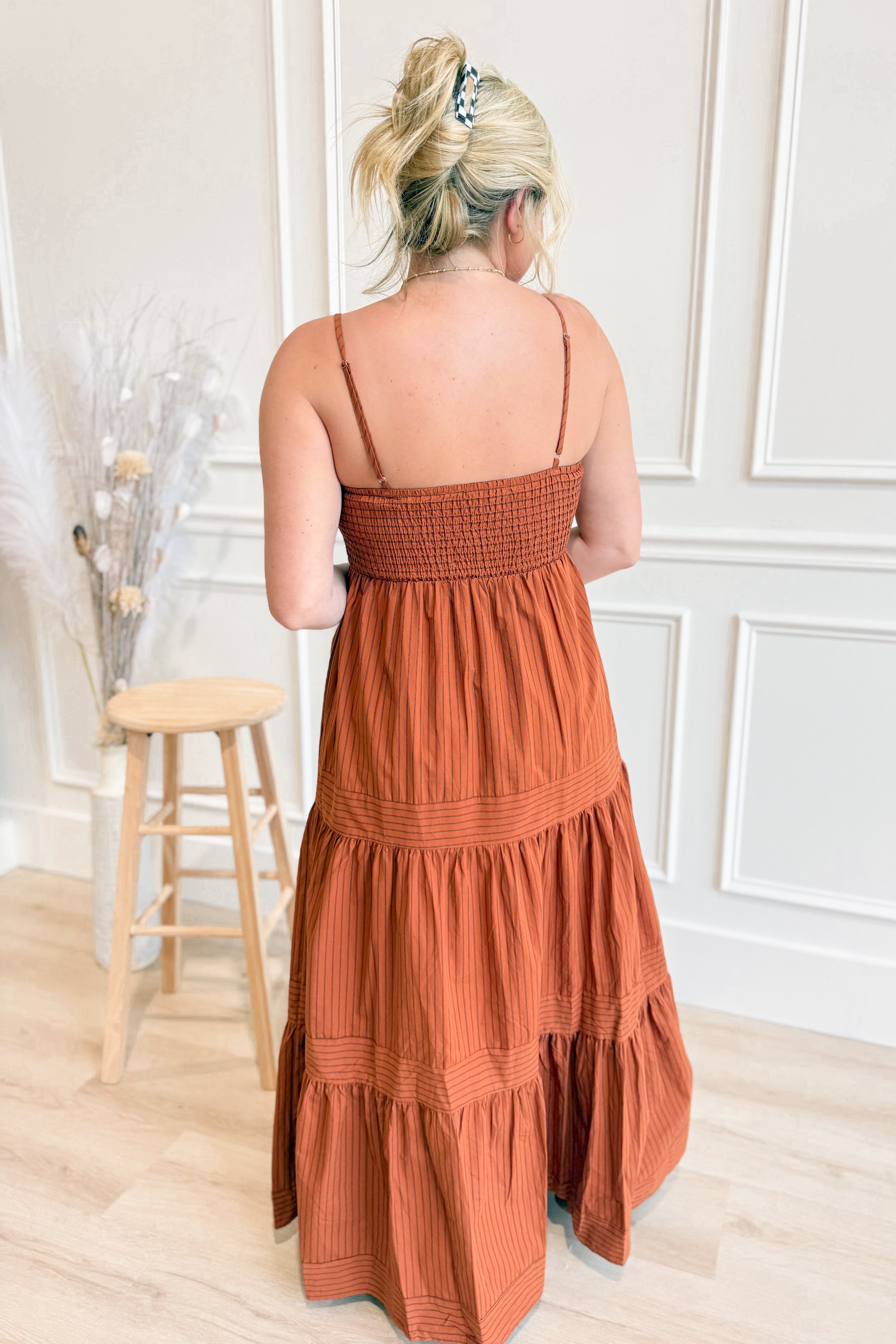 Taylor Terracotta Ridge Maxi Dress - Coremarkets