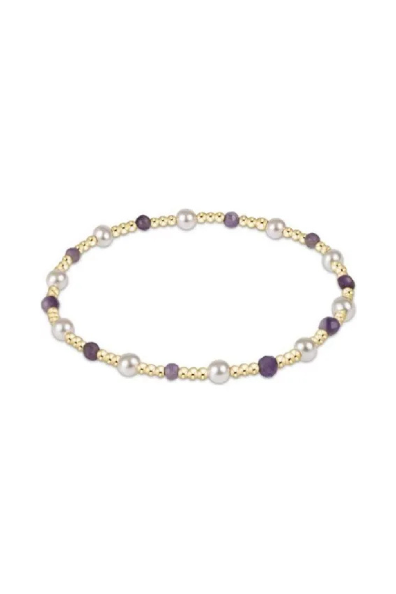 Enewton Amethyst 4mm Pearl Sincerity Bracelet - Coremarkets