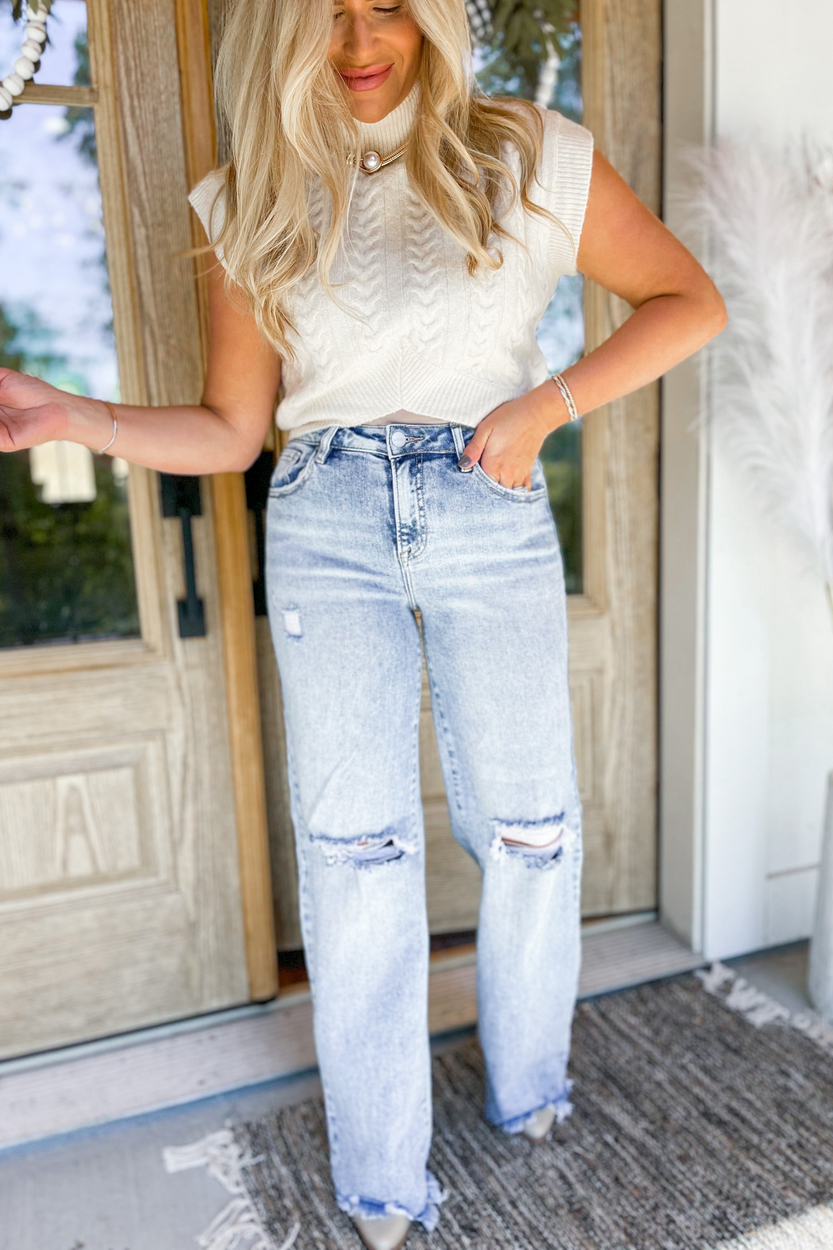 Risen Remi High Rise Wide Leg Denim Jeans - Coremarkets