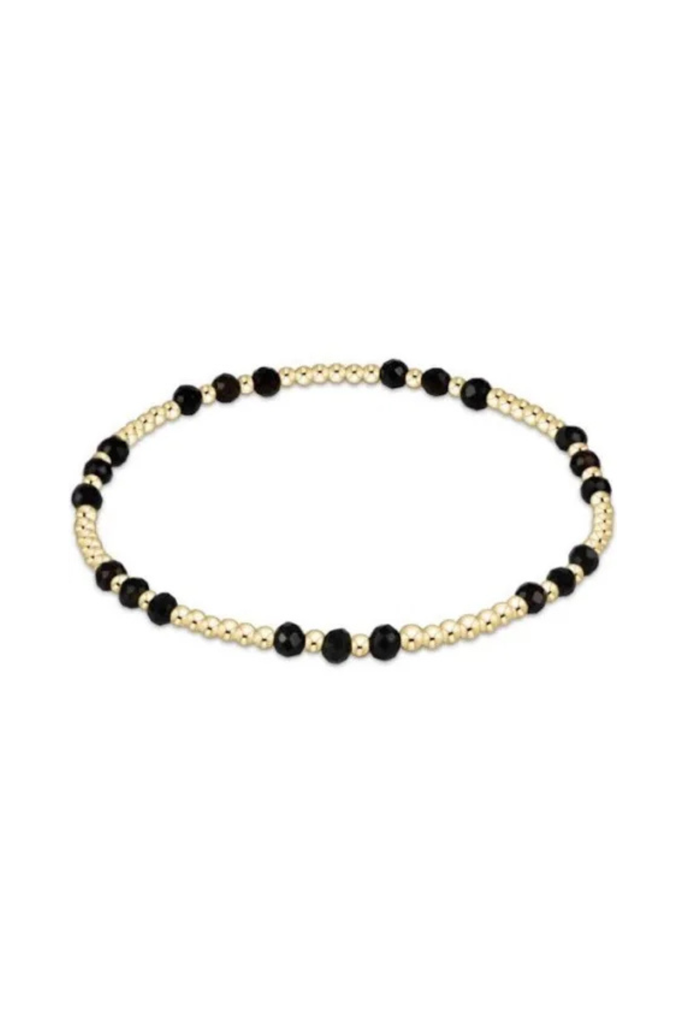 Enewton Faceted Onyx Gold Joy Bracelet - Coremarkets