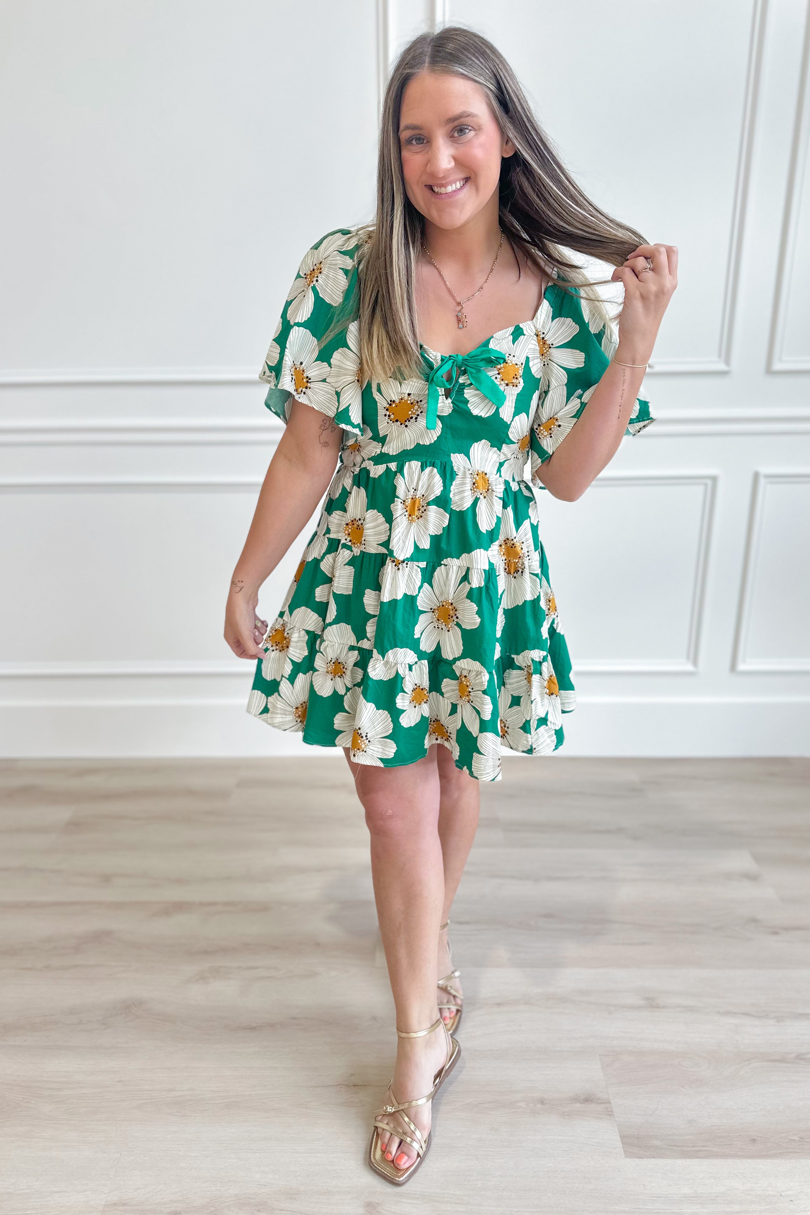 Ella Daisy Print Dress - Coremarkets