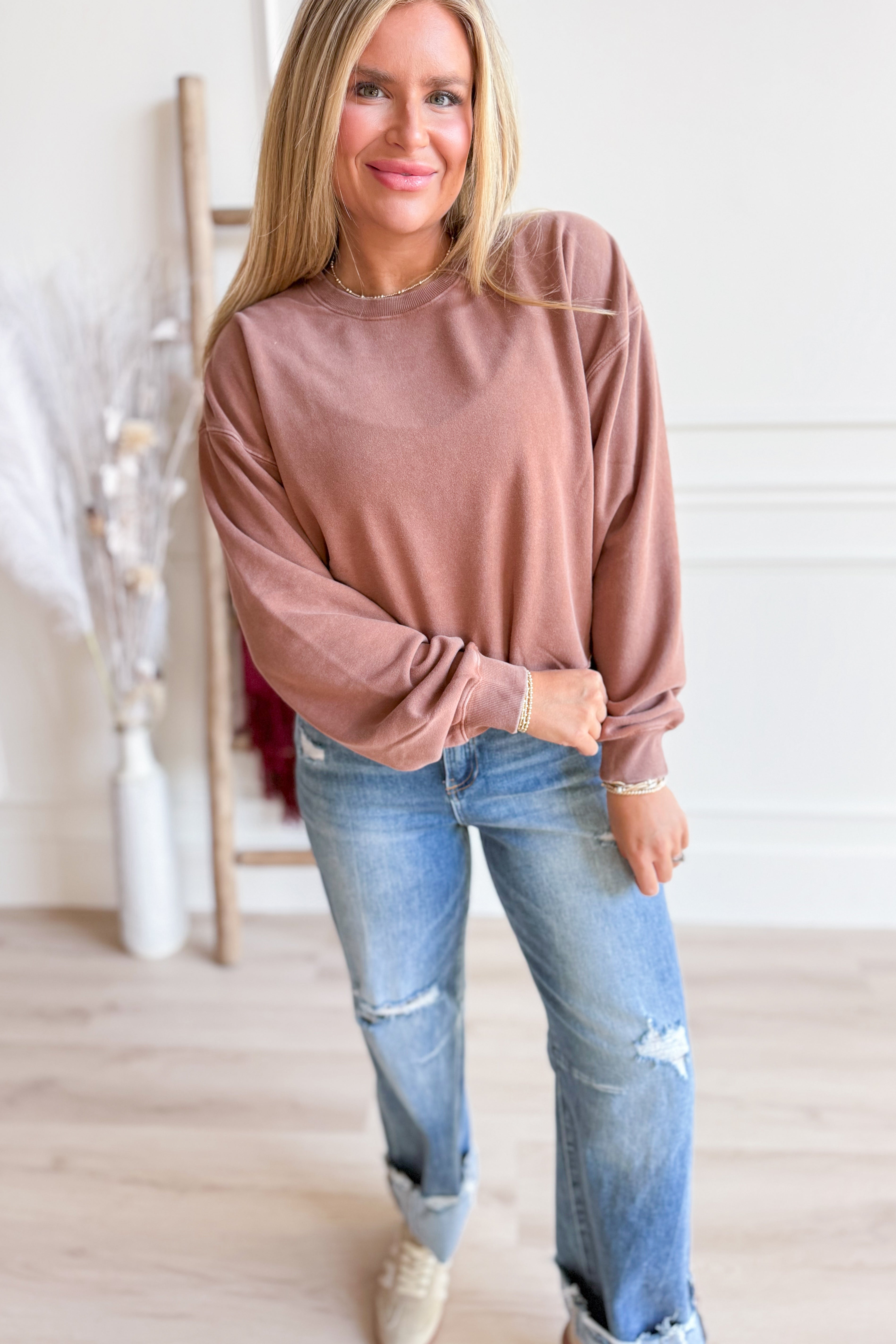 Terry Round Neck Pullover - Coremarkets