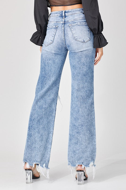 Risen Remi High Rise Wide Leg Denim Jeans - Coremarkets