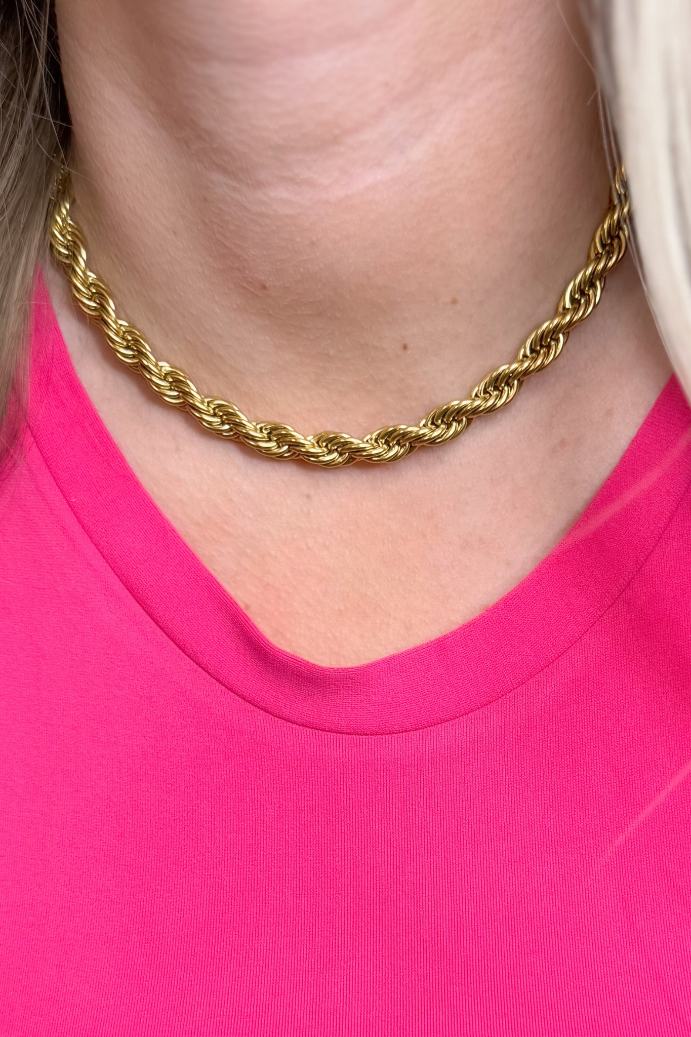 XL Gold Rope Necklace - Coremarkets