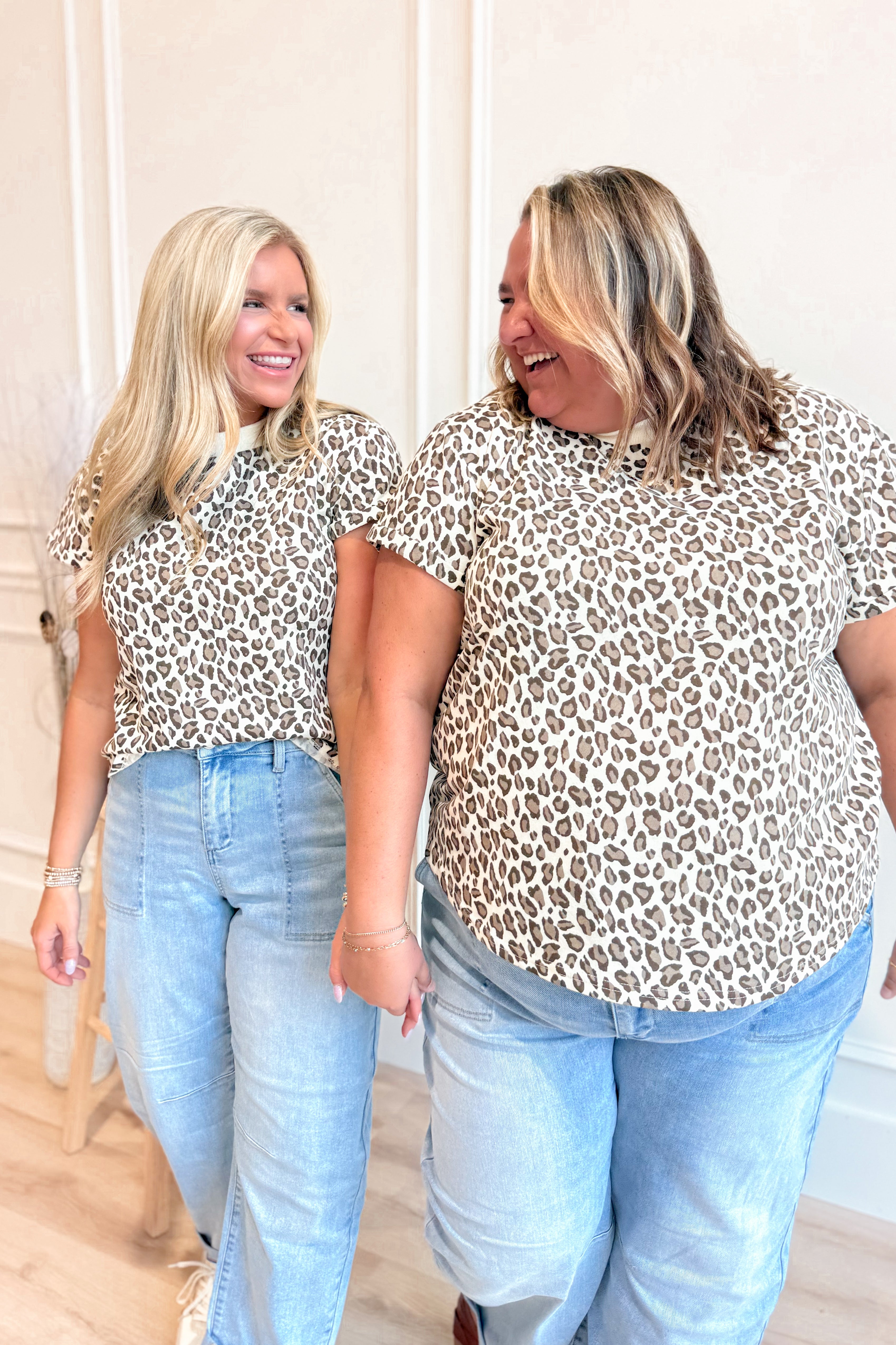 Landry Animal Print Short Sleeve Top - Coremarkets