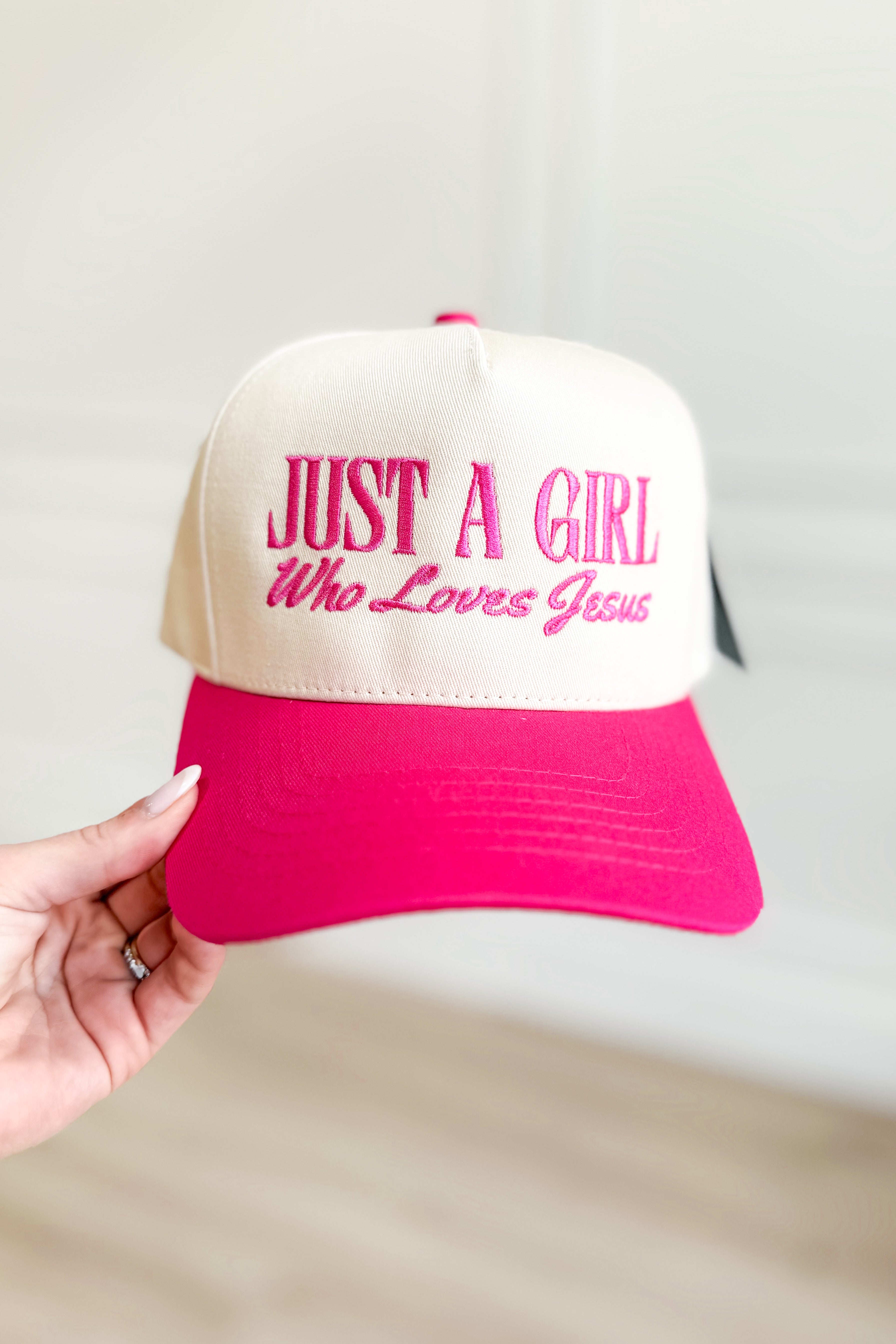 Just a Girl Who Loves Jesus Trucker Hat - Coremarkets