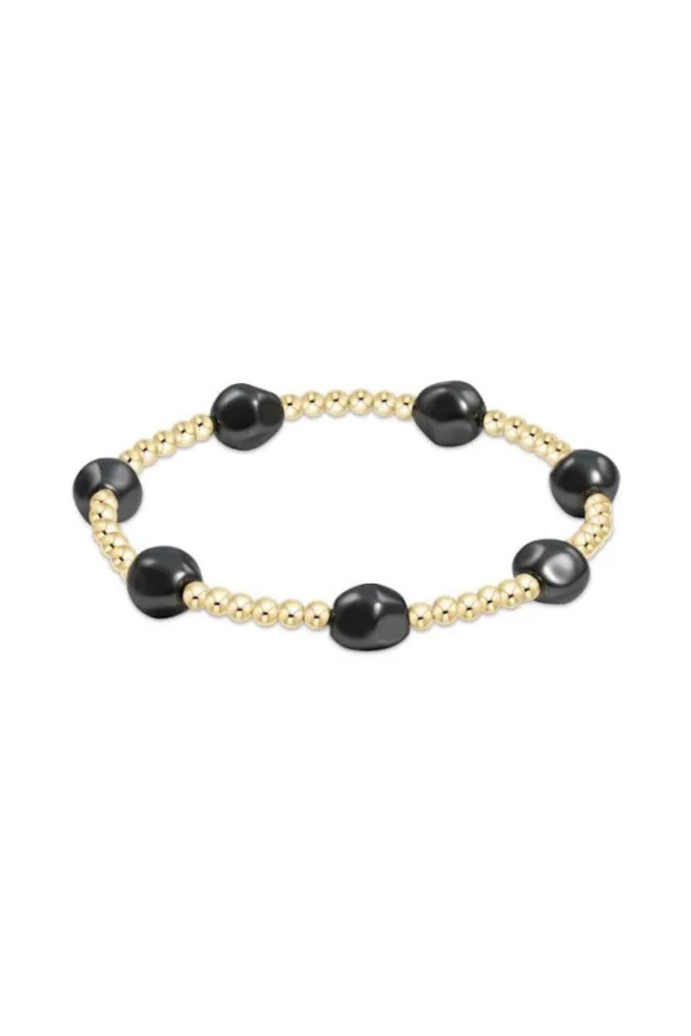 Enewton 3mm Pearl Dark Grey Admire Gold - Coremarkets