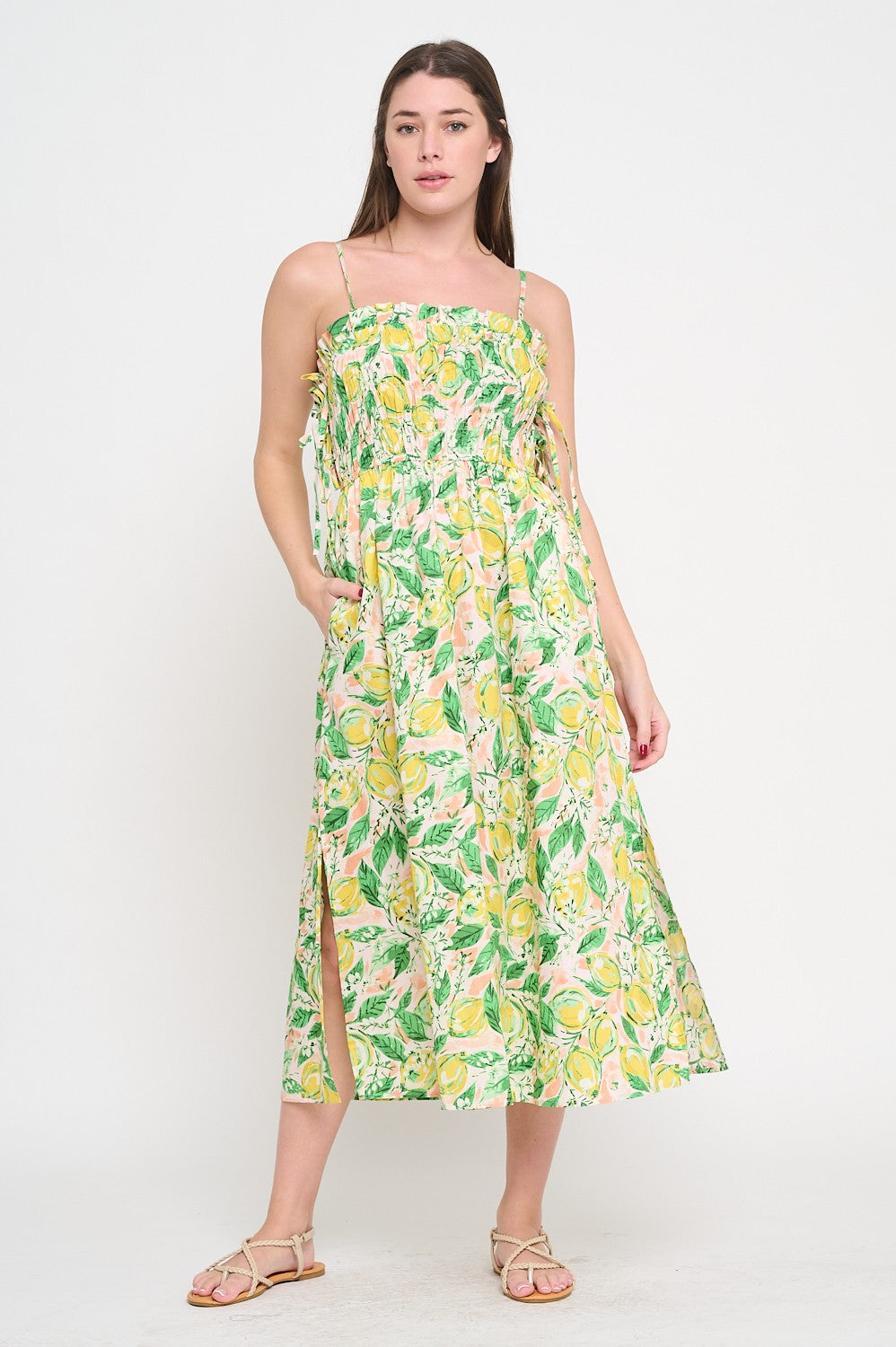 Lemon Grove Bliss Midi Dress - Coremarkets