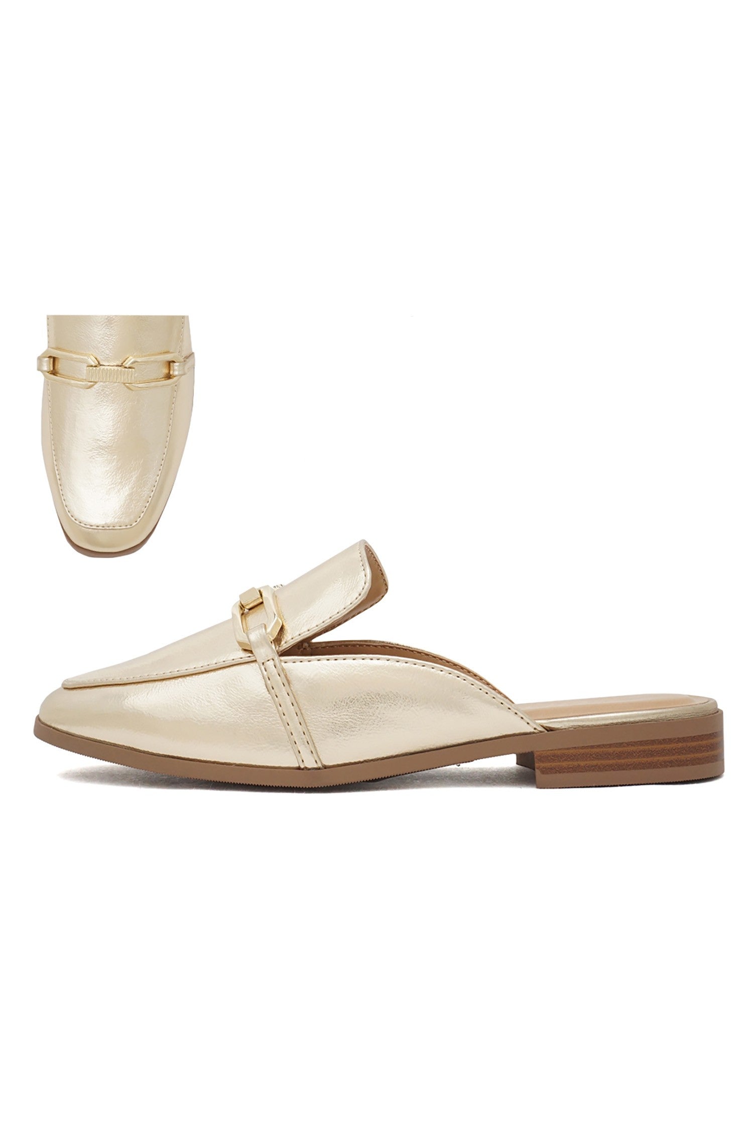 Soda Eleanor Solid Slip On Mule - Coremarkets