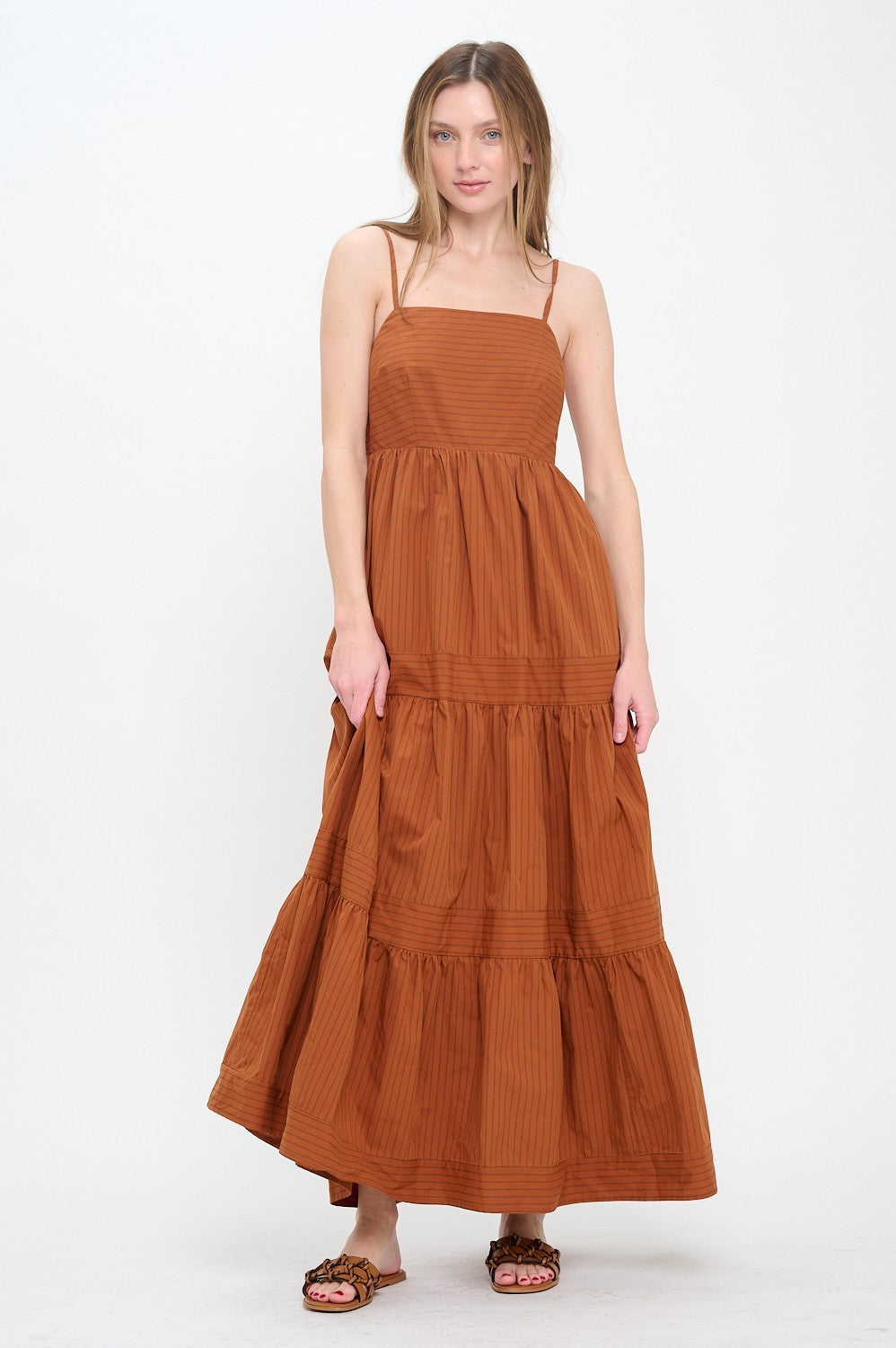 Taylor Terracotta Ridge Maxi Dress - Coremarkets
