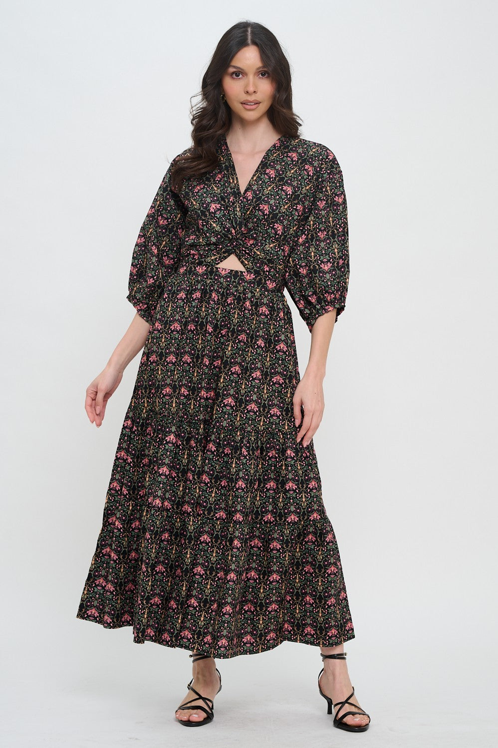 Indigo Garden Maxi Dress - Coremarkets