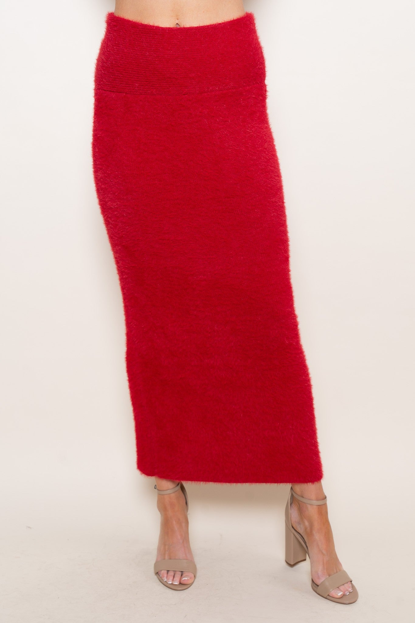 Noelle Mohair Knit Midi Skirt - Coremarkets