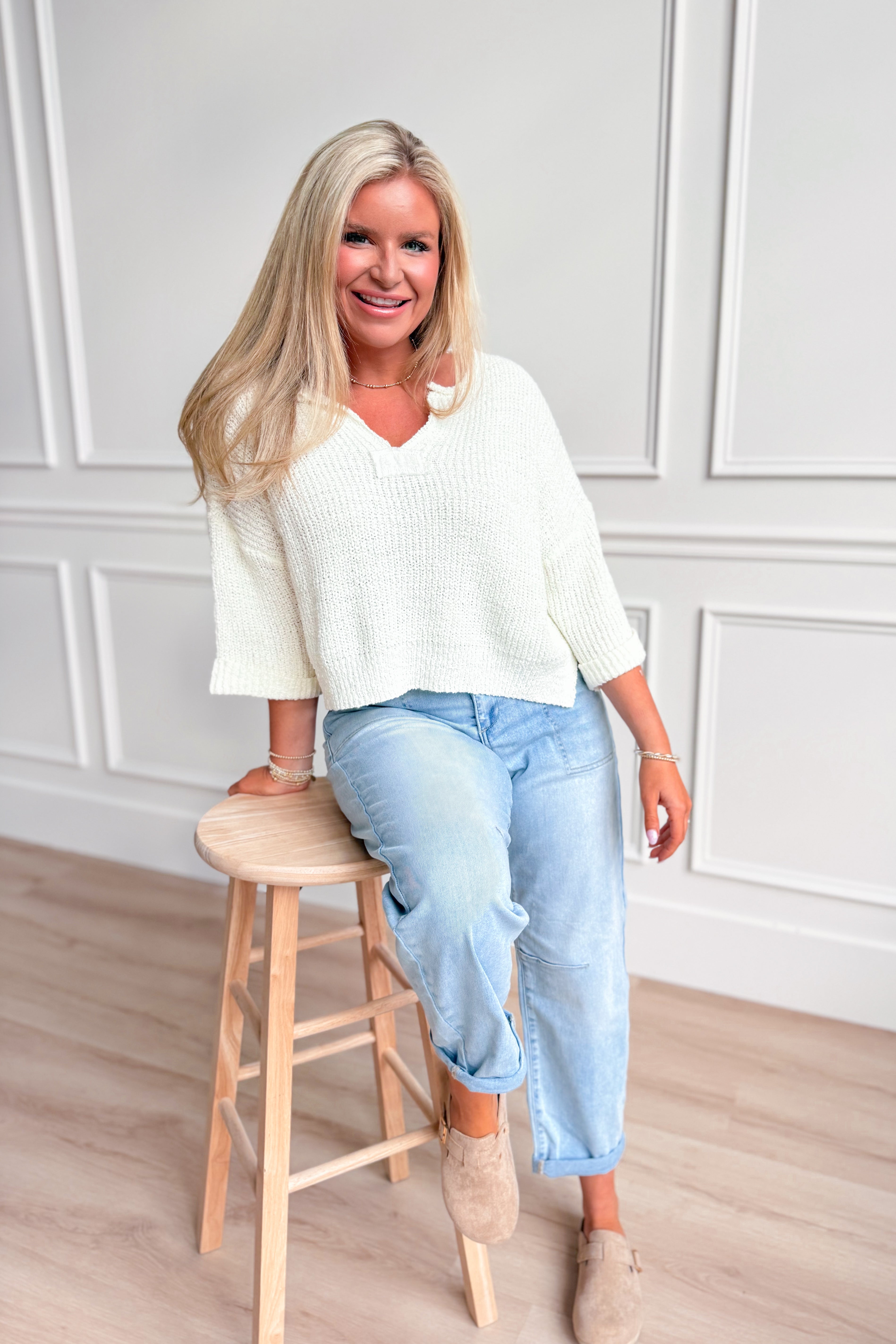 Becca Light Weight Knit Sweater Top - Coremarkets