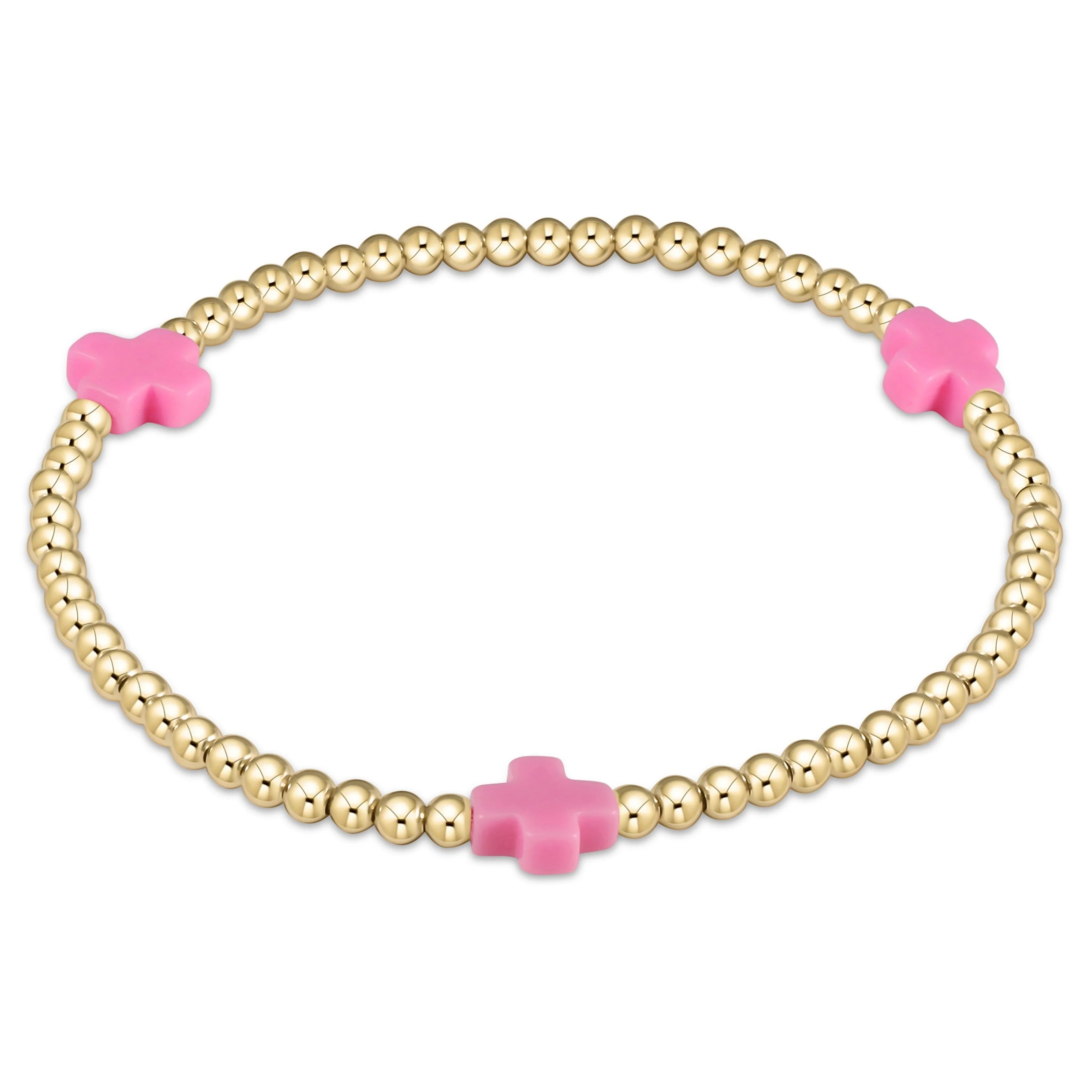 Enewton 3mm Signature Cross Gold Bracelet - Coremarkets