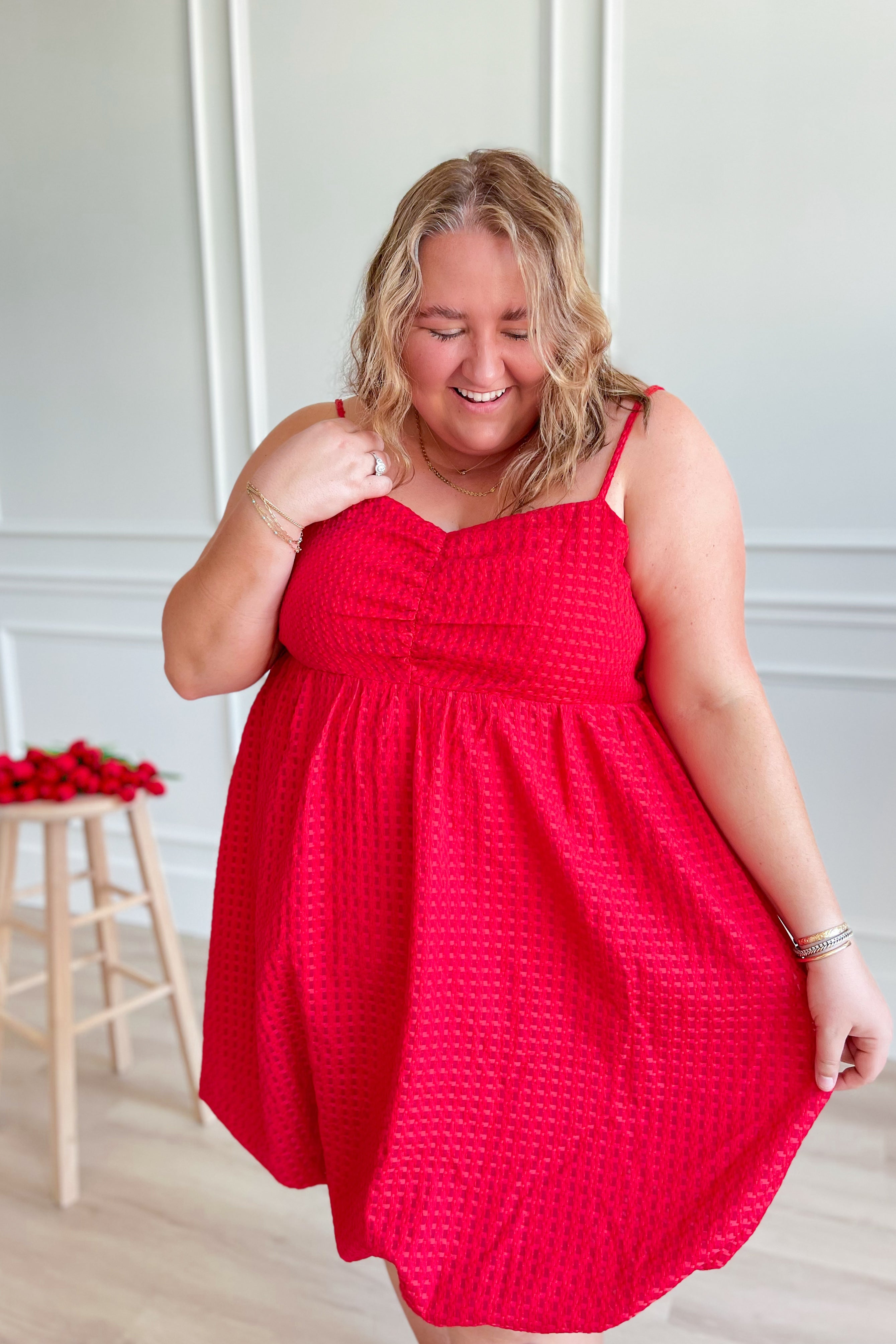 Rosie Bubble Hem Dress - Coremarkets