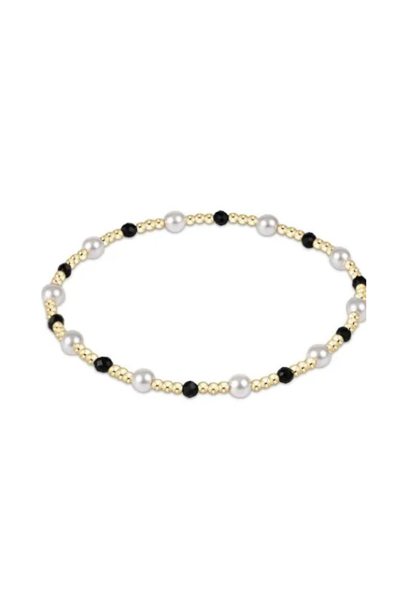 Enewton Faceted Onyx 4mm Pearl Sincerity Bracelet - Coremarkets