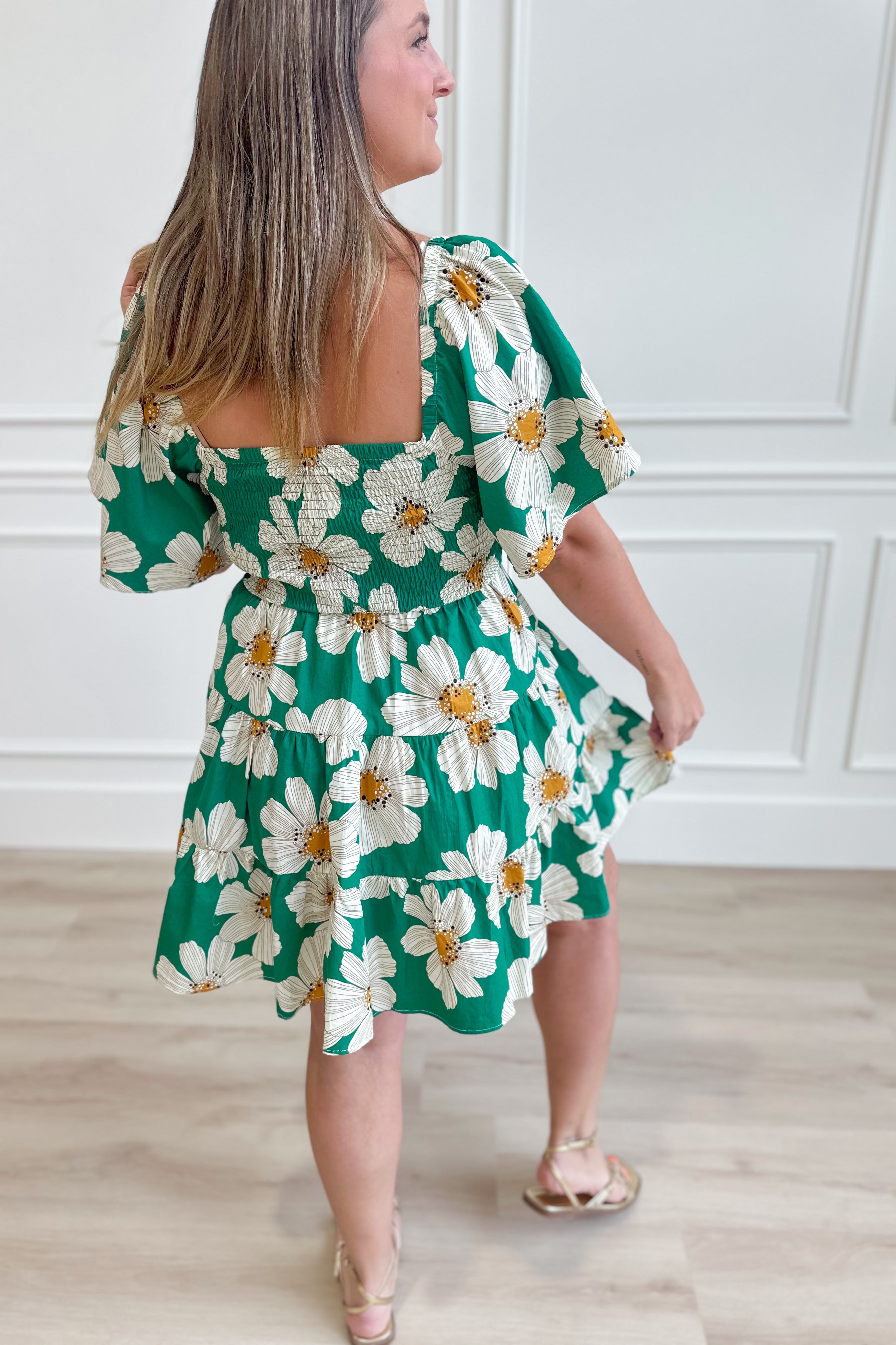 Ella Daisy Print Dress - Coremarkets