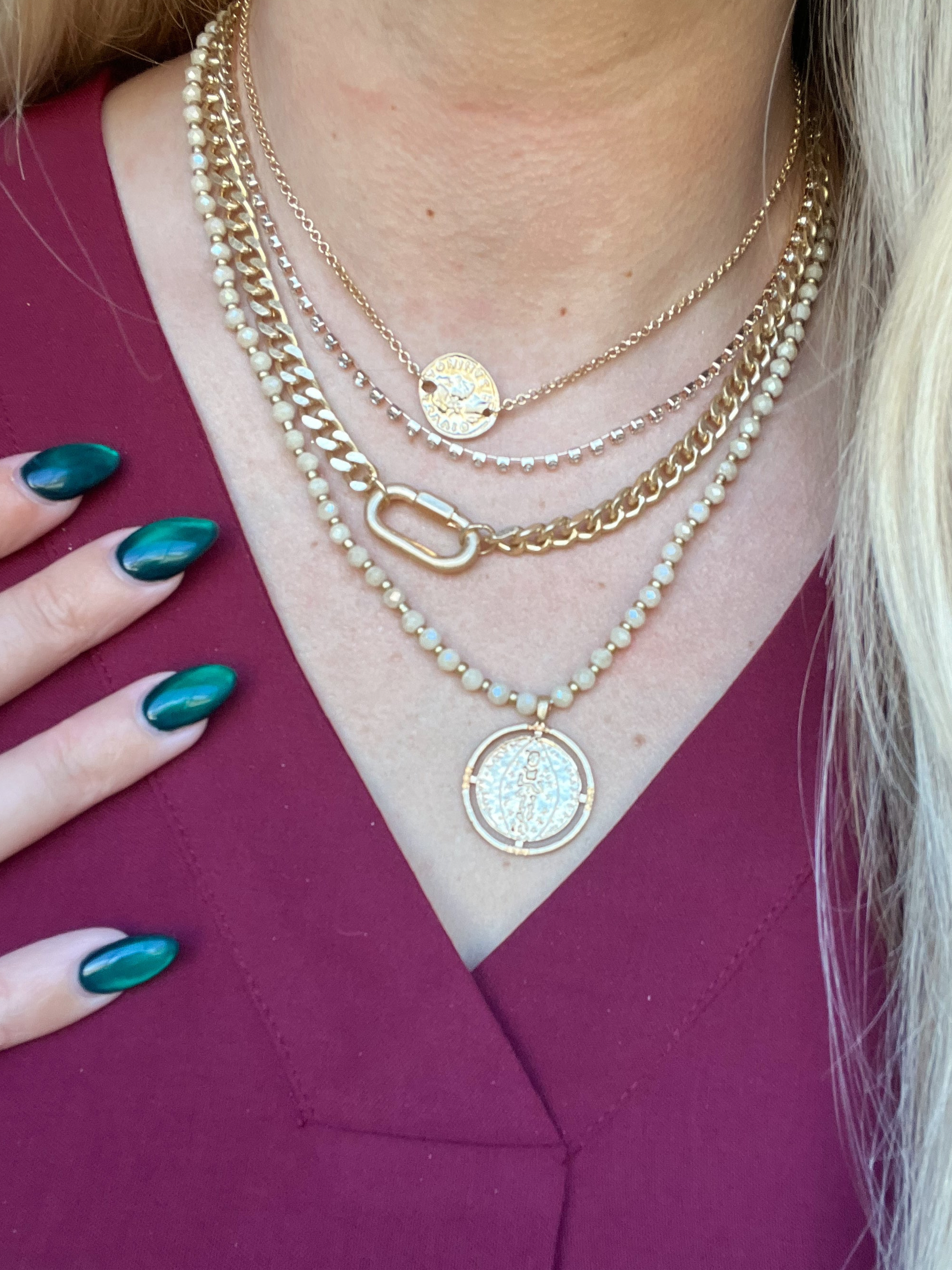 Coin Drop Necklace - Coremarkets