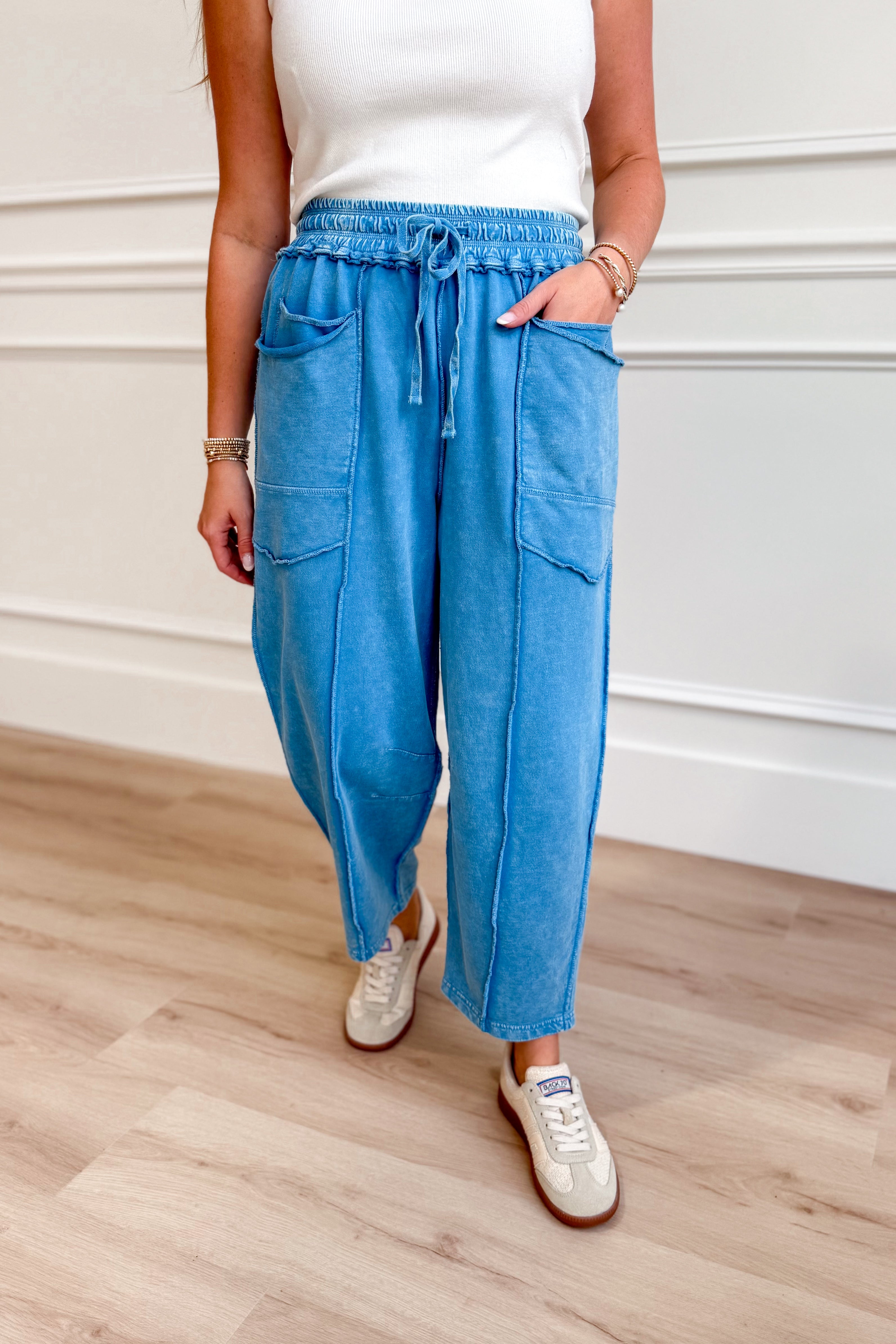 Vinny Mineral Washed Terry Knit Pant - Coremarkets