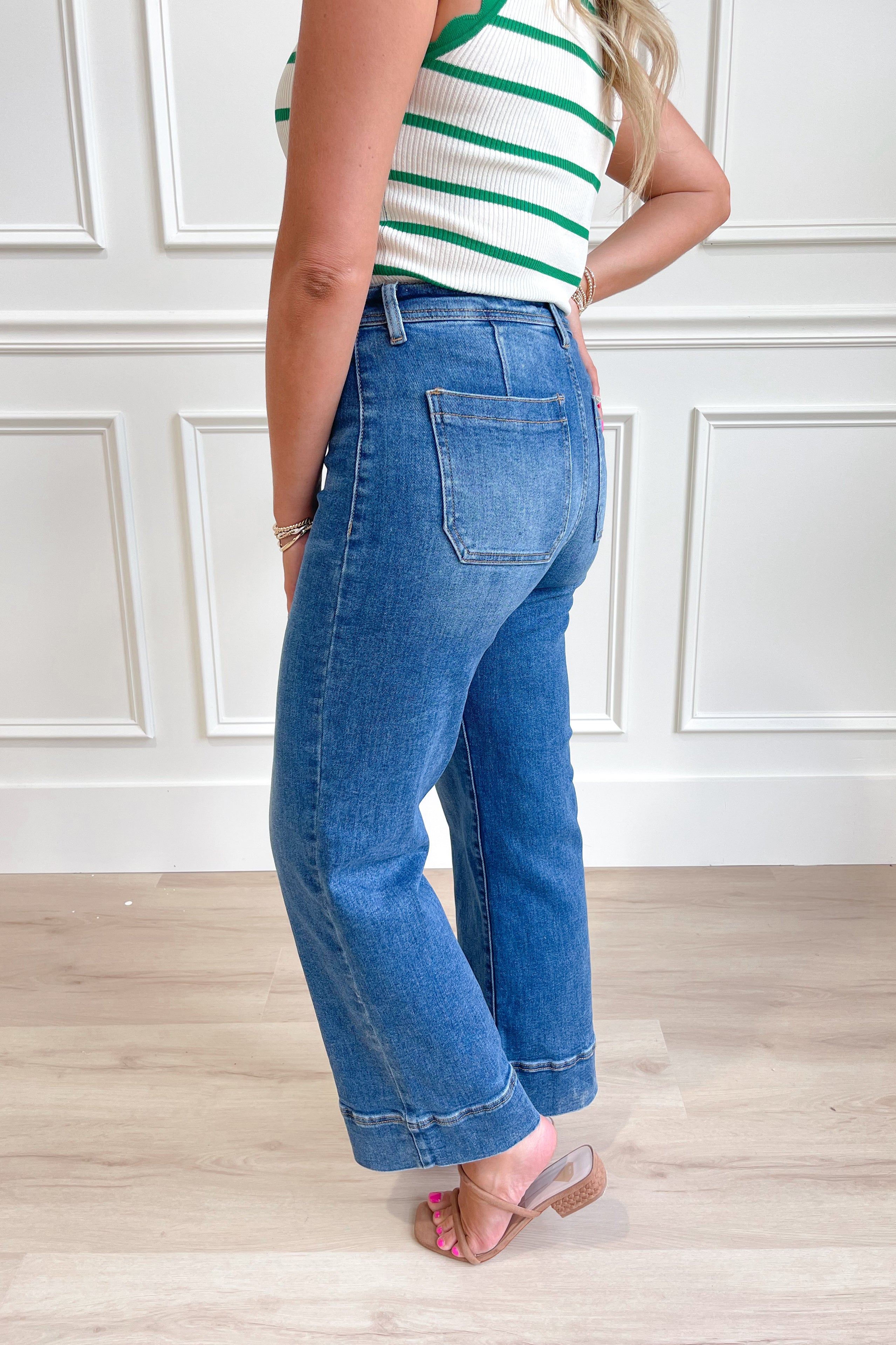 Risen Bruce High Rise Wide Leg Jean - Coremarkets
