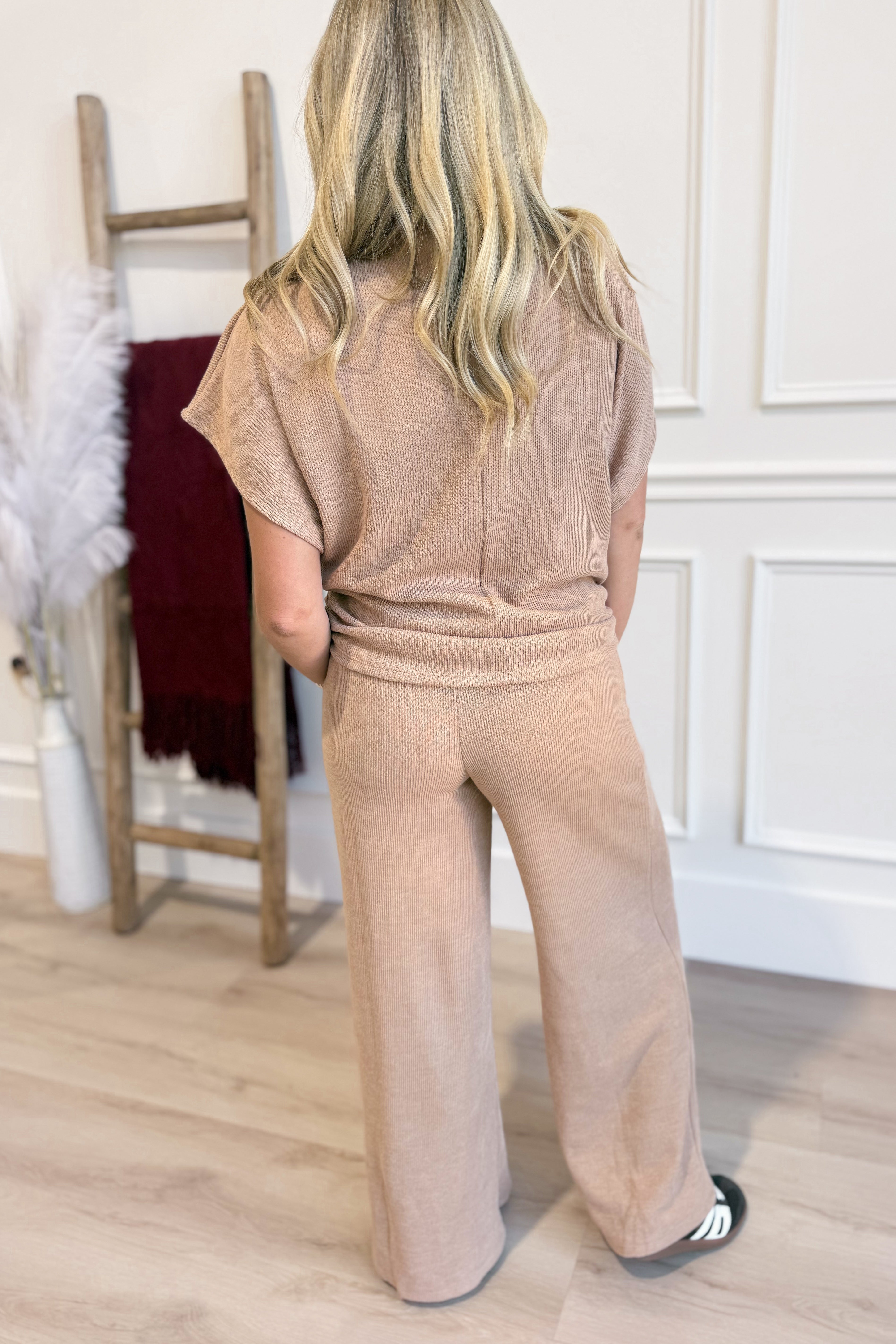 Lauren Wide Leg Lounge Pant Set - Coremarkets