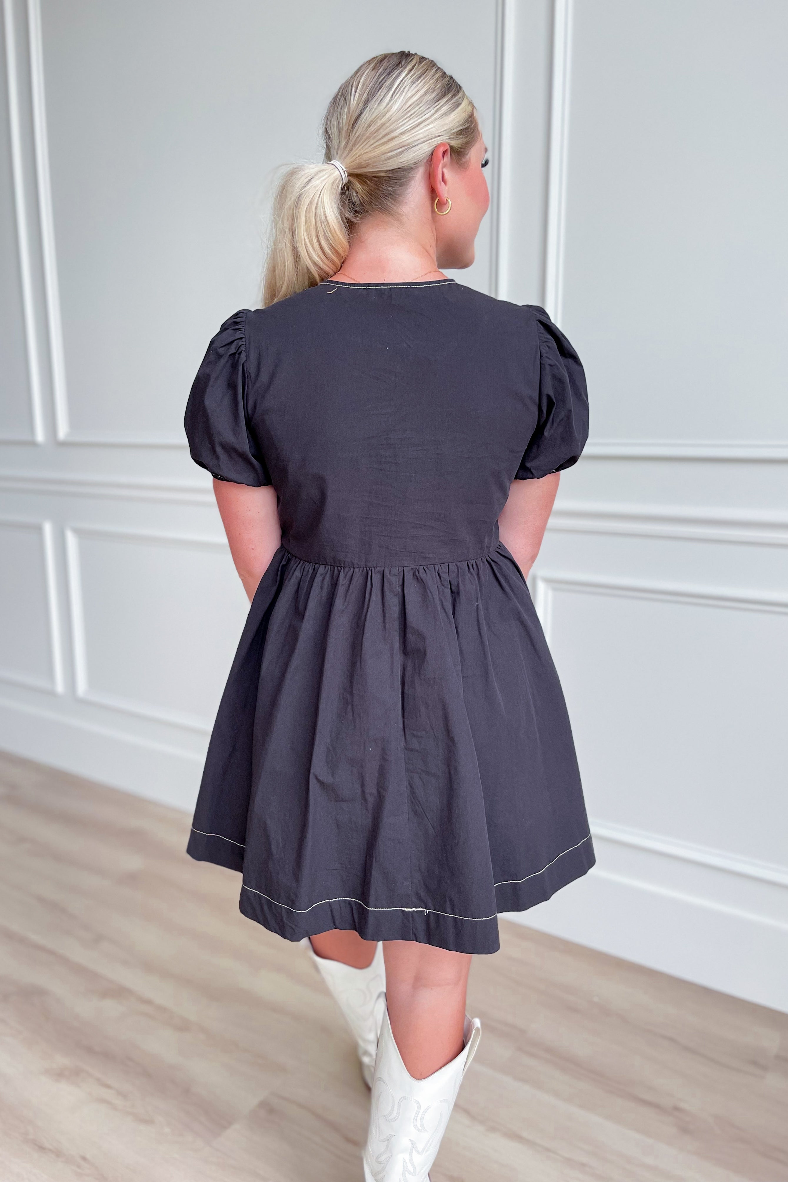 Chelsea Front Bow Detailed Dress - Coremarkets