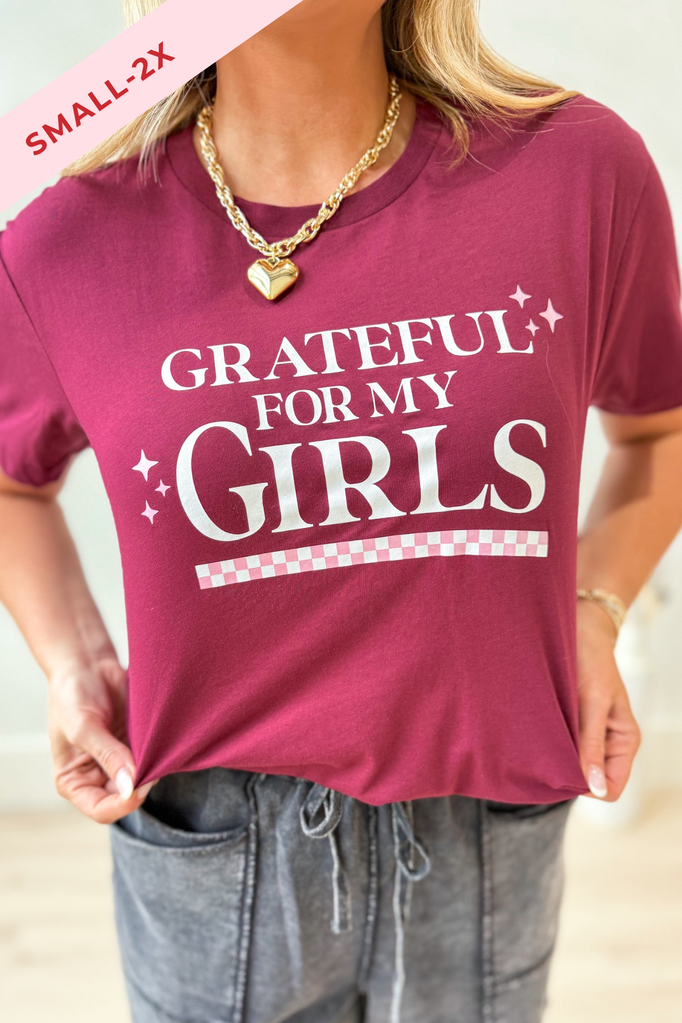 Grateful For My Girls Graphic T-Shirt - Coremarkets