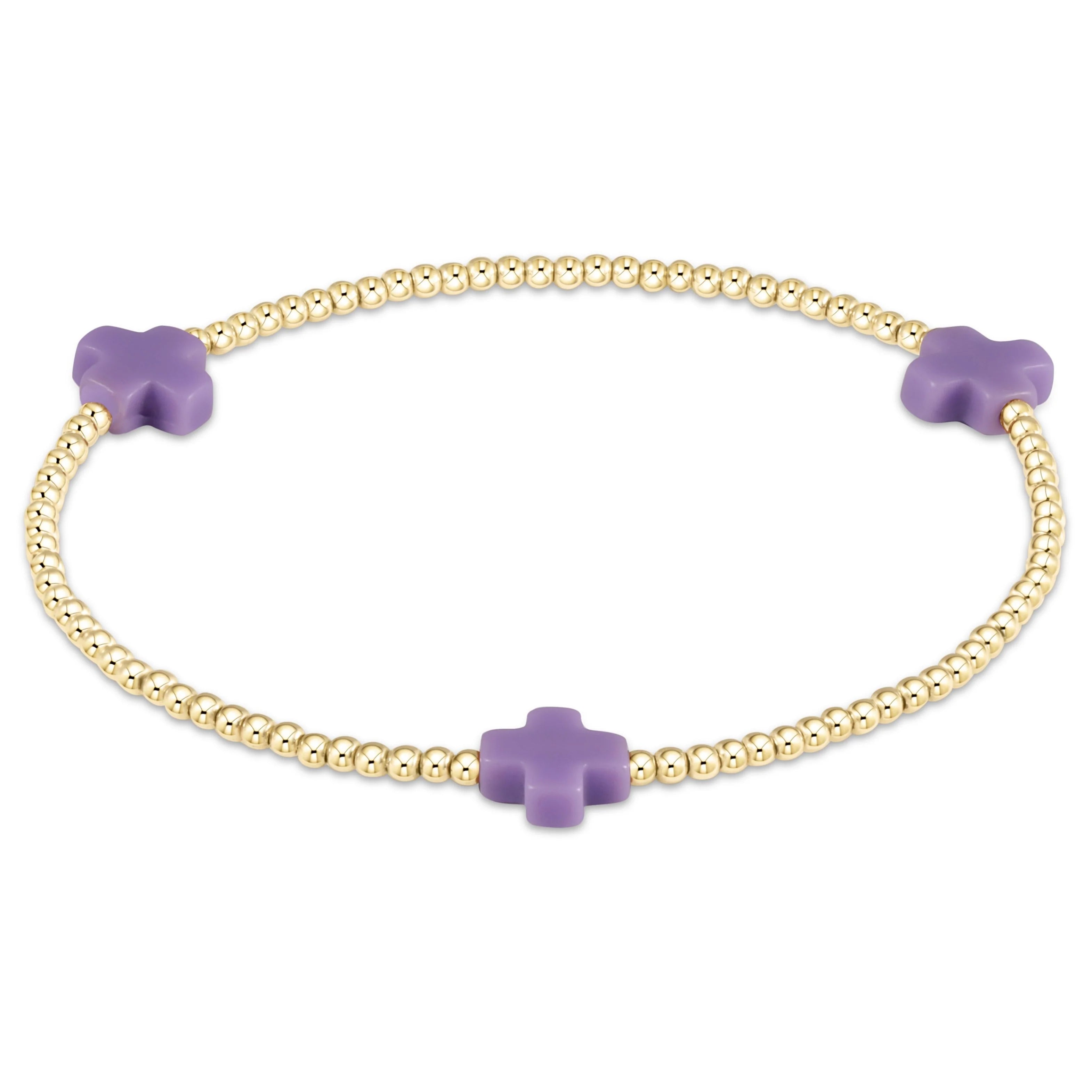 Enewton 2mm Signature Cross Gold Bracelet - Coremarkets