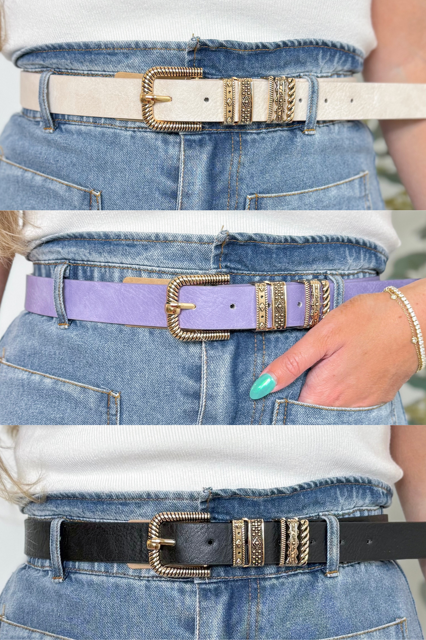 Steven Metal Buckle Belt (multi) - Coremarkets