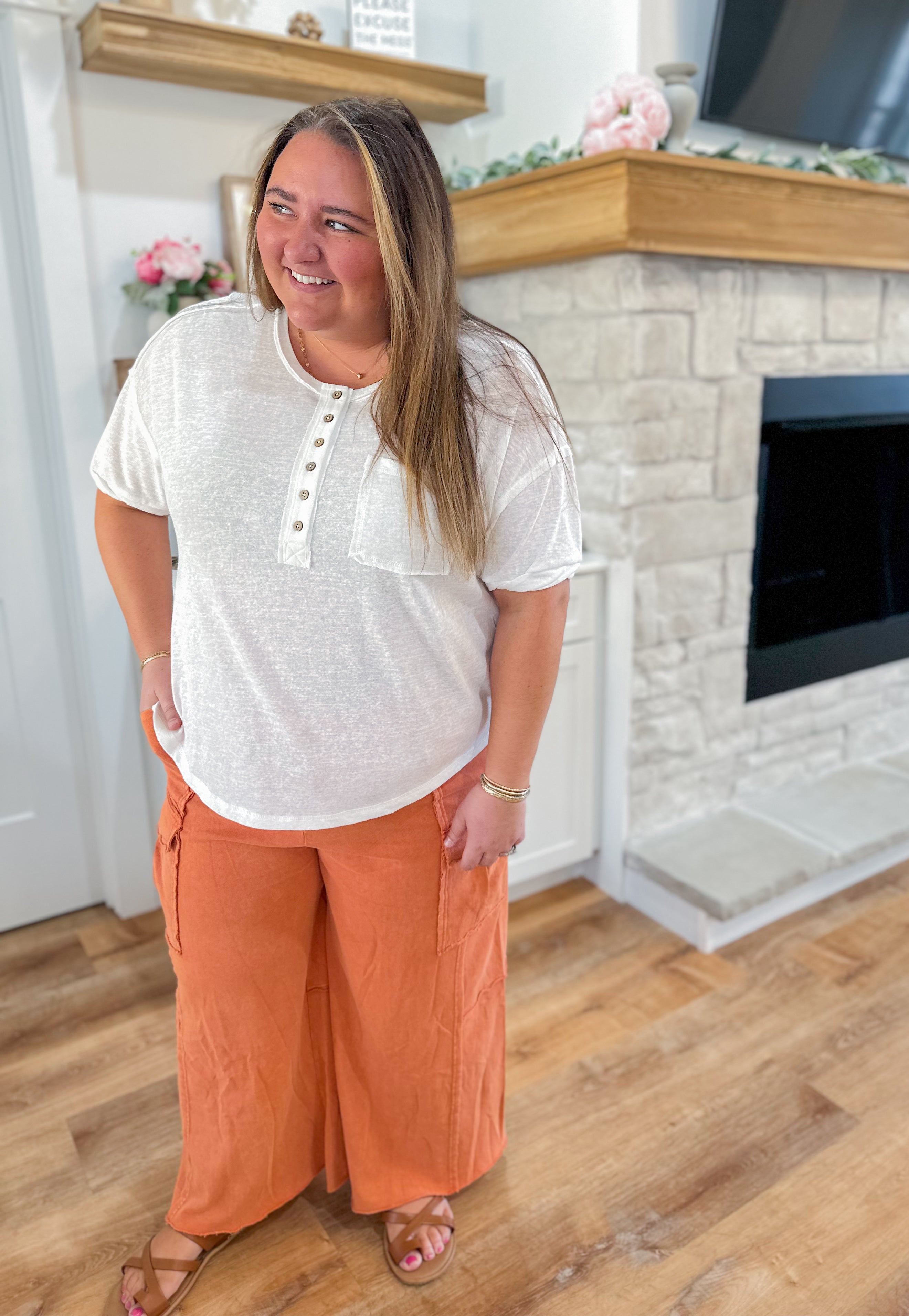 Mateo Mineral Washed Wide Leg Cargo Pants - Coremarkets