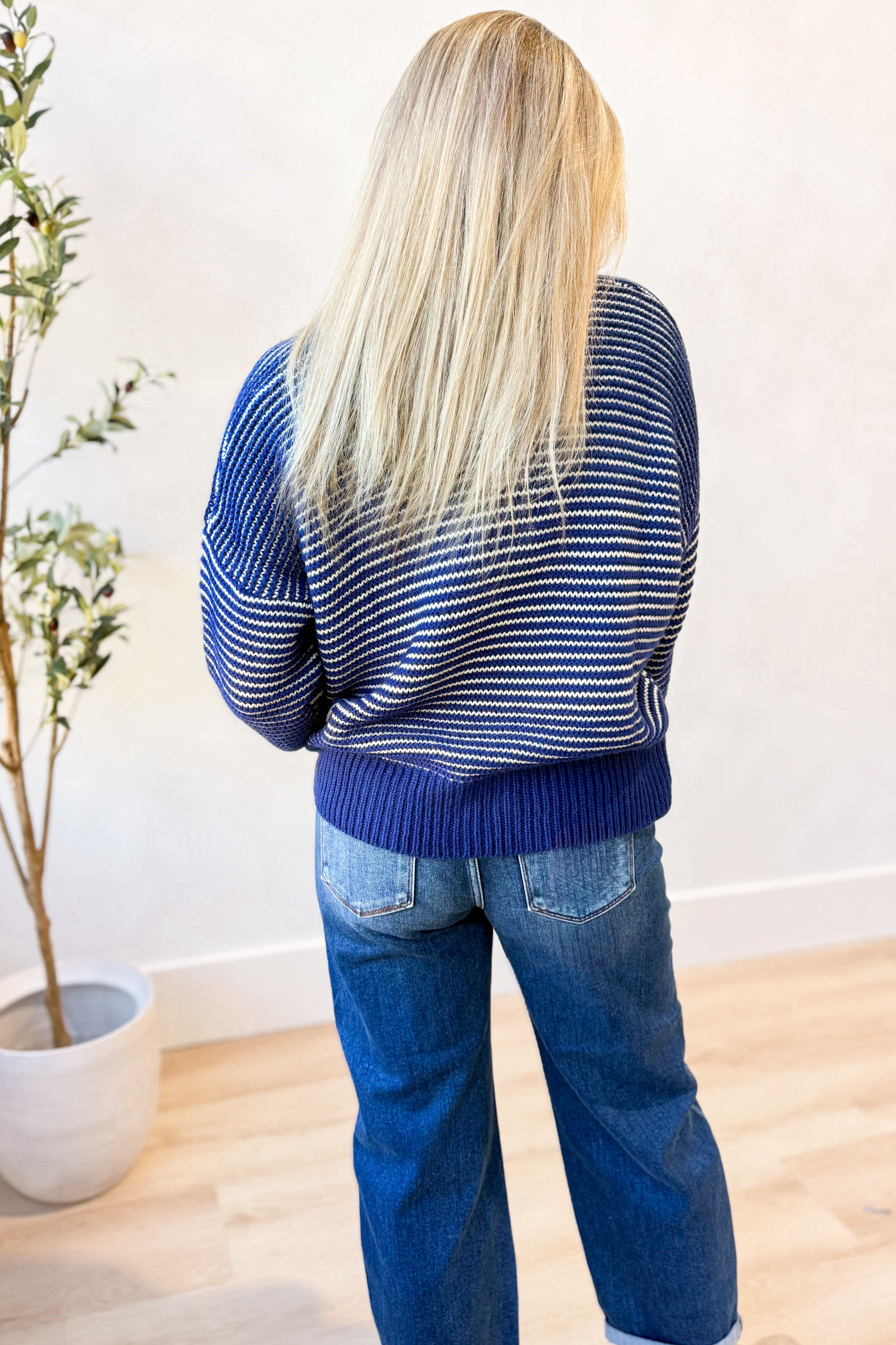 Mia Striped Sweater Top - Coremarkets