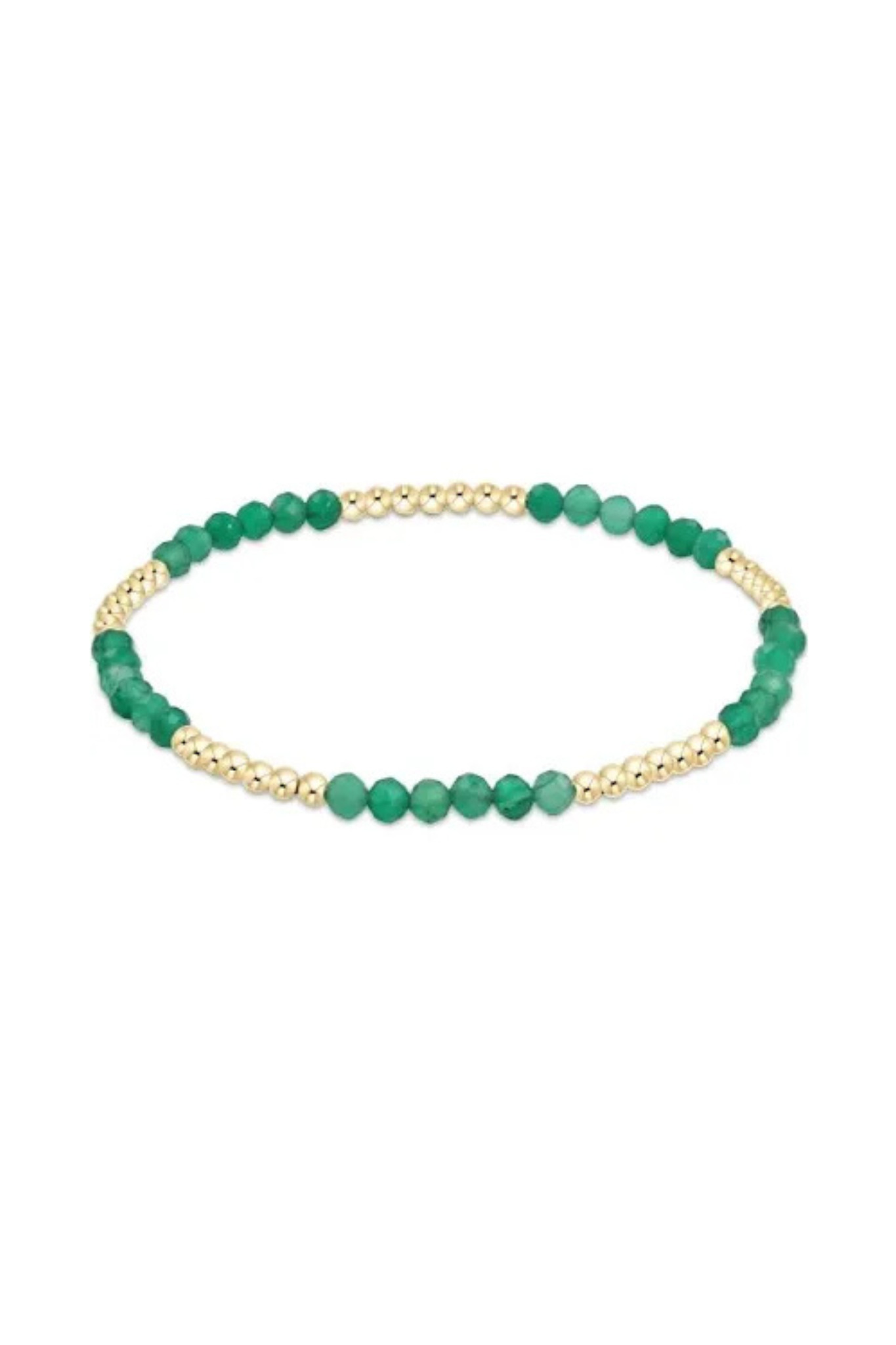 Enewton 2.5mm Green Onyx Blissful Pattern Bracelet - Coremarkets
