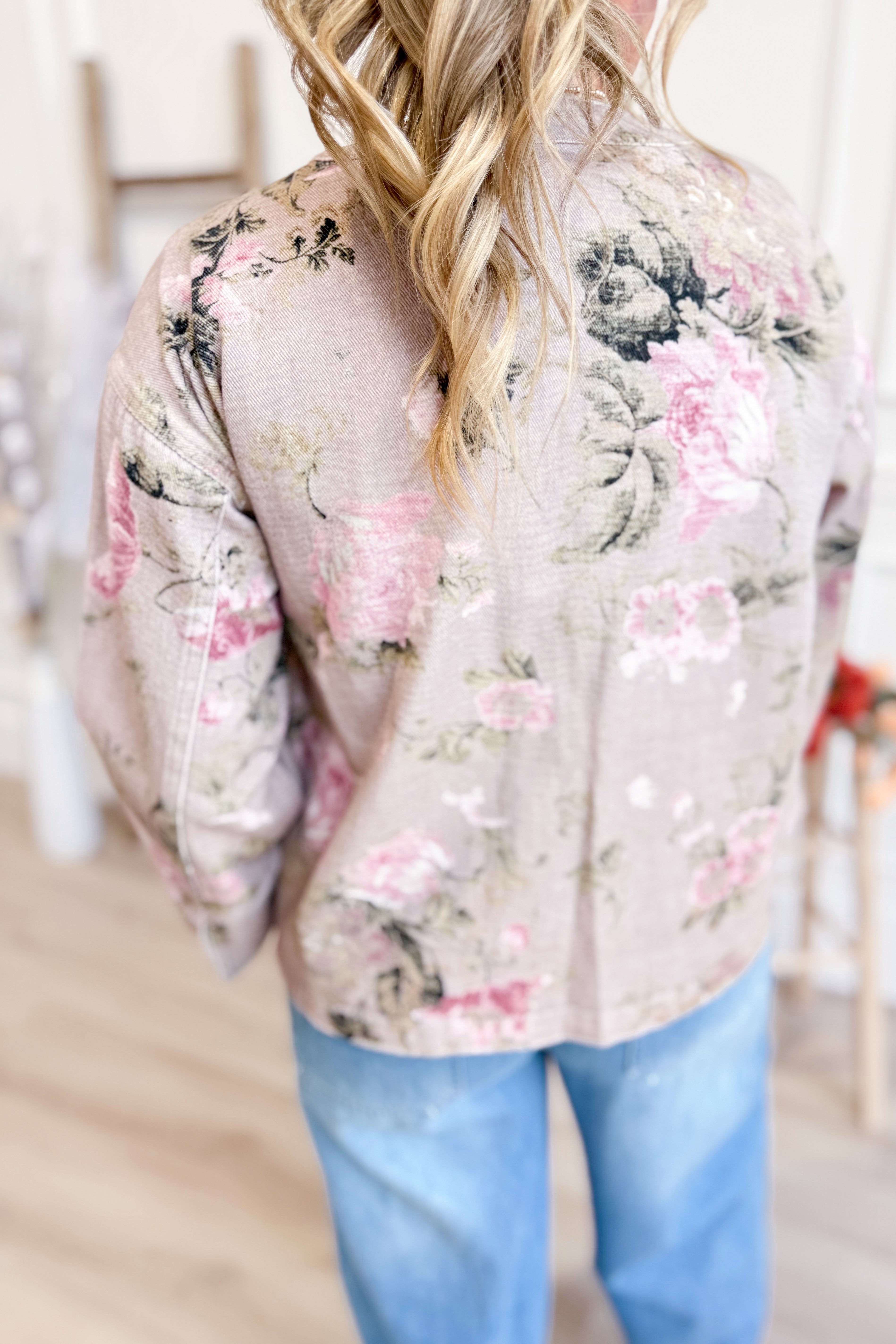 Courtney Floral Tie Front Jacket - Coremarkets