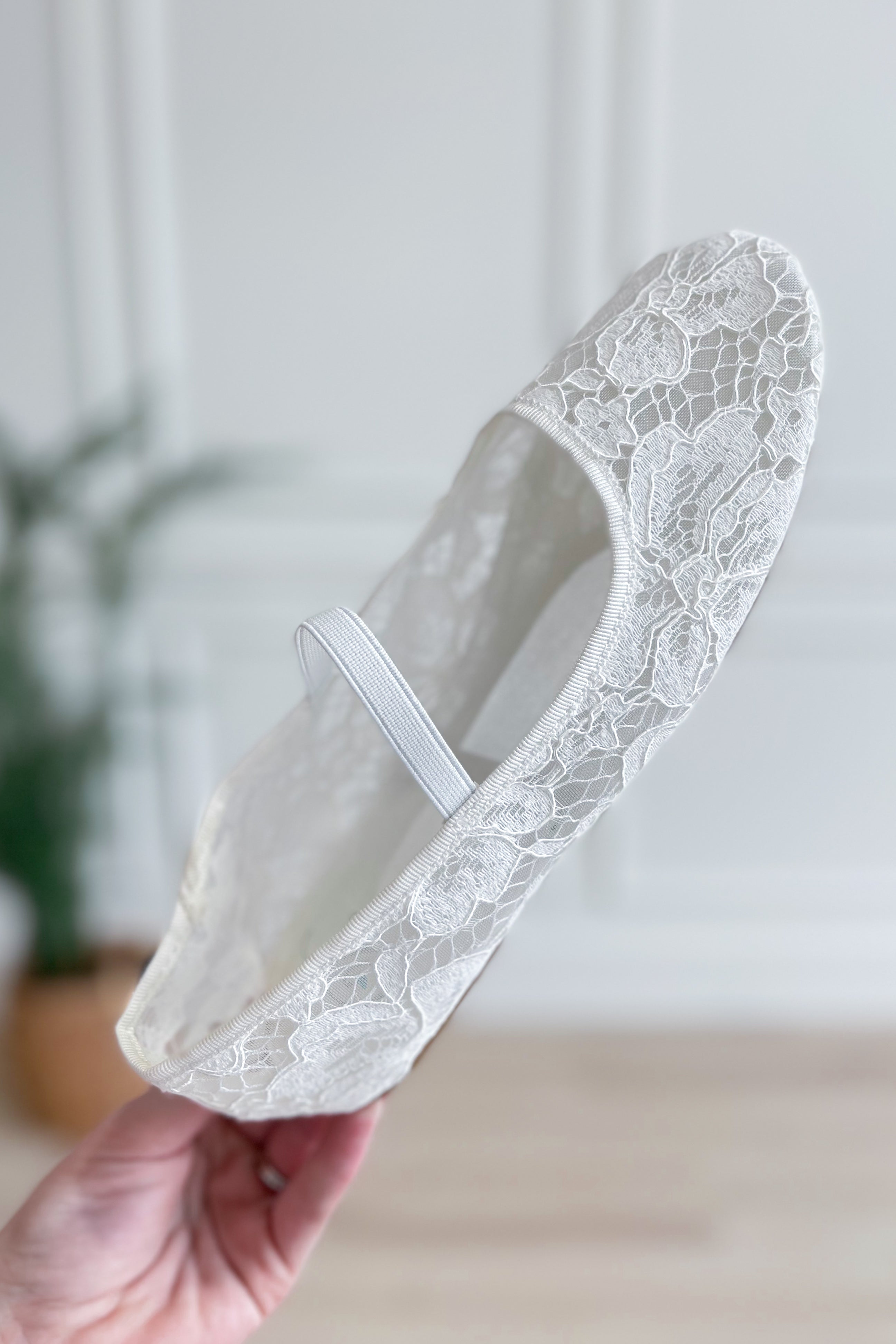 Soda Renee Lace Ballerina Flat - Coremarkets