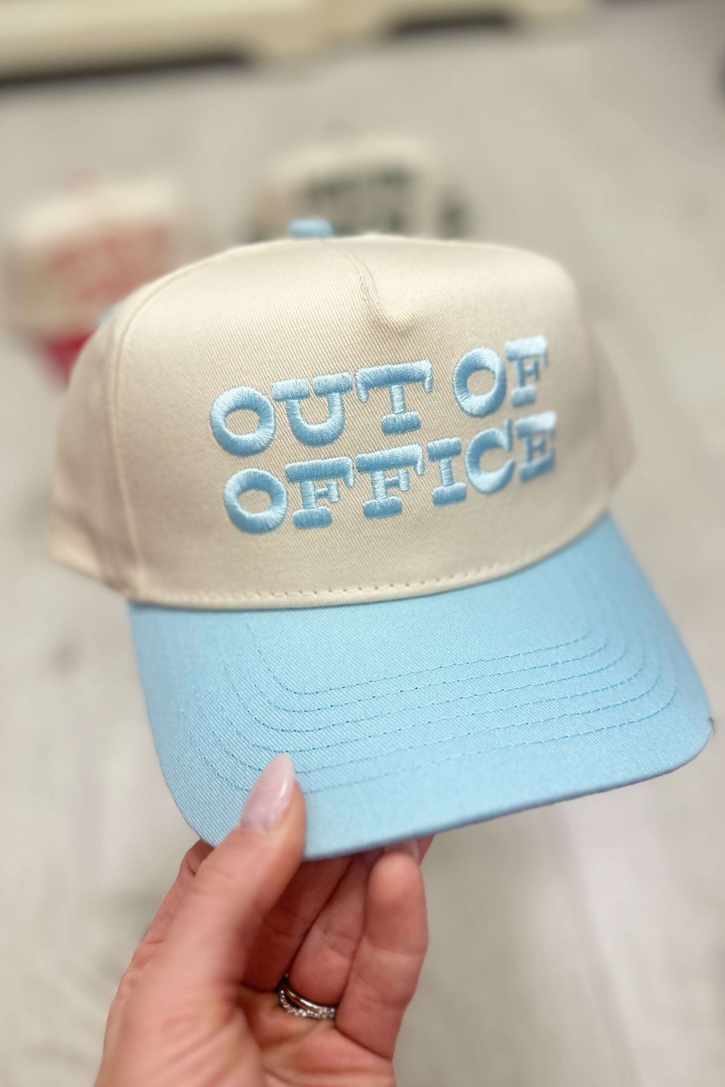 OUT OF OFFICE Vintage Trucker Hat by Kenz Kustomz - Coremarkets