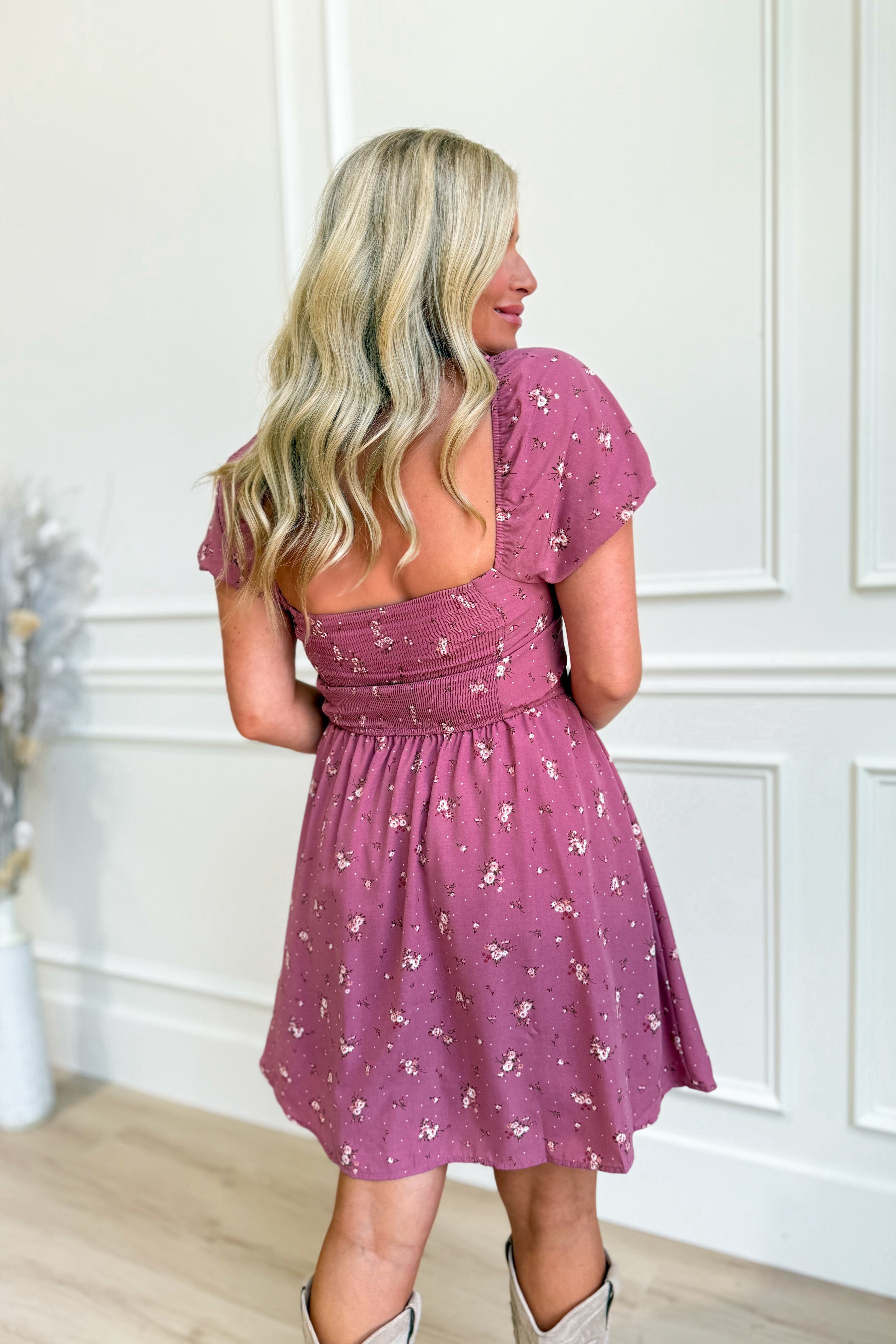 Megan Floral Sweetheart Dress - Coremarkets