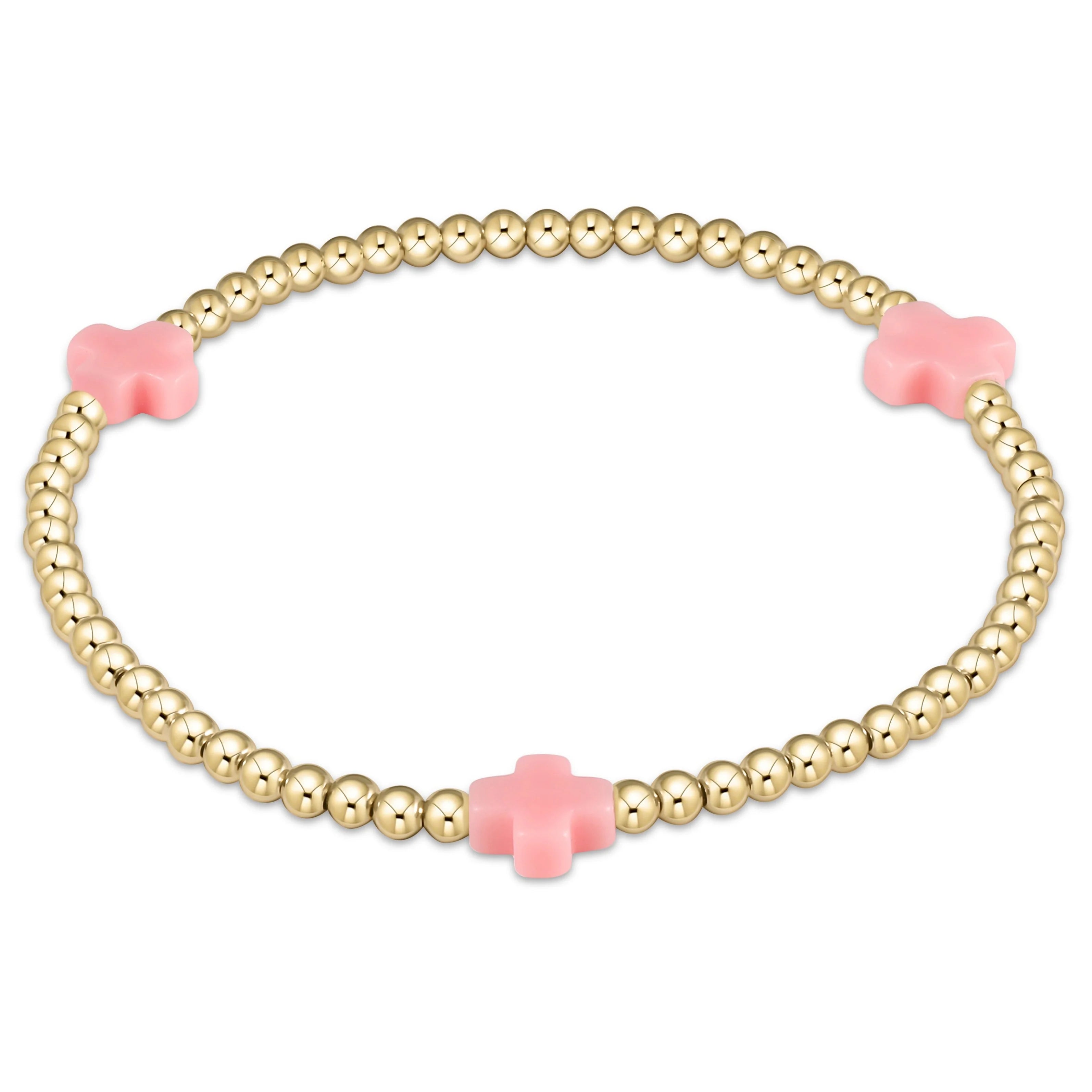 Enewton 3mm Signature Cross Gold Bracelet - Coremarkets