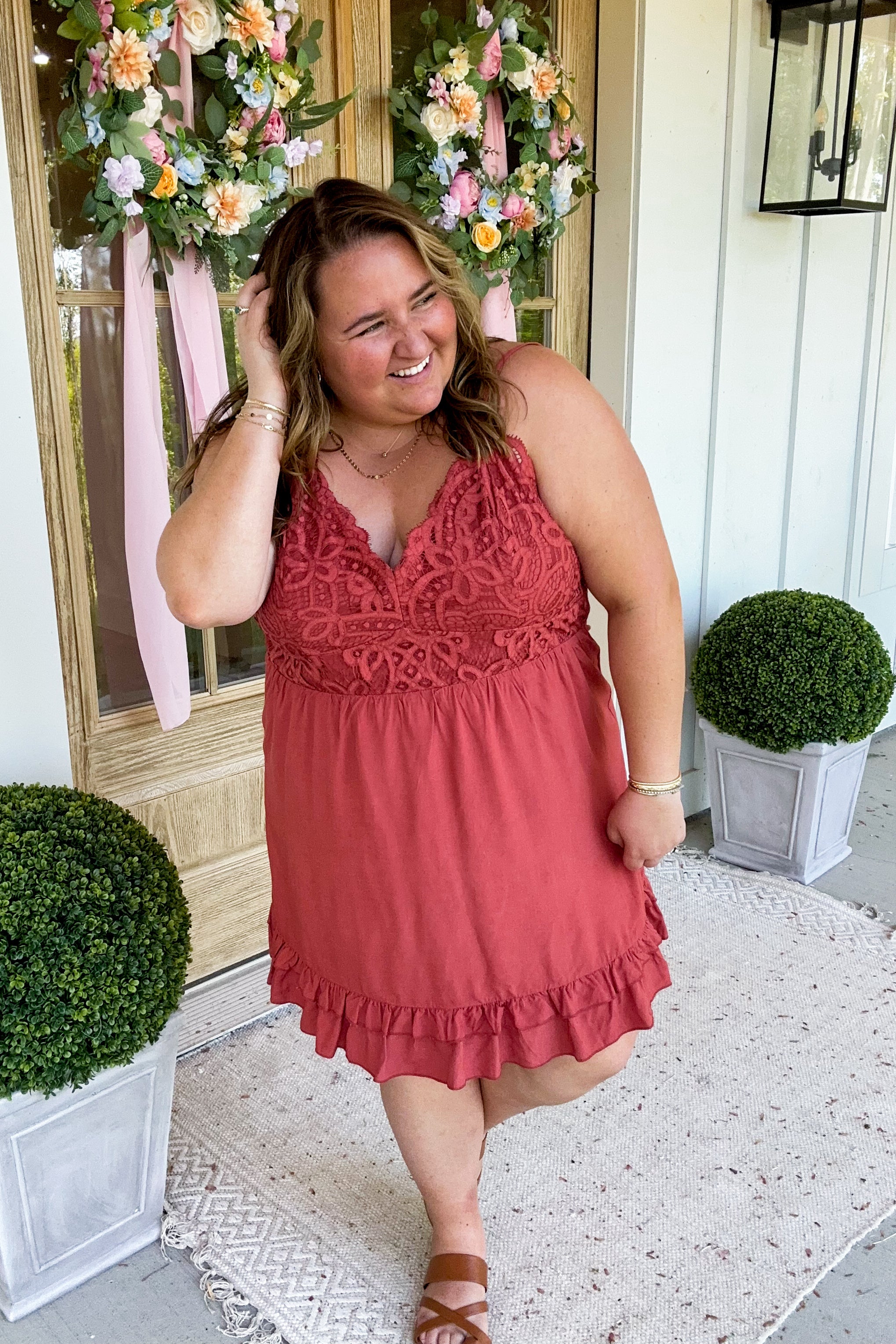 Blair Lace Detail Flare Dress *FINAL SALE* - Coremarkets