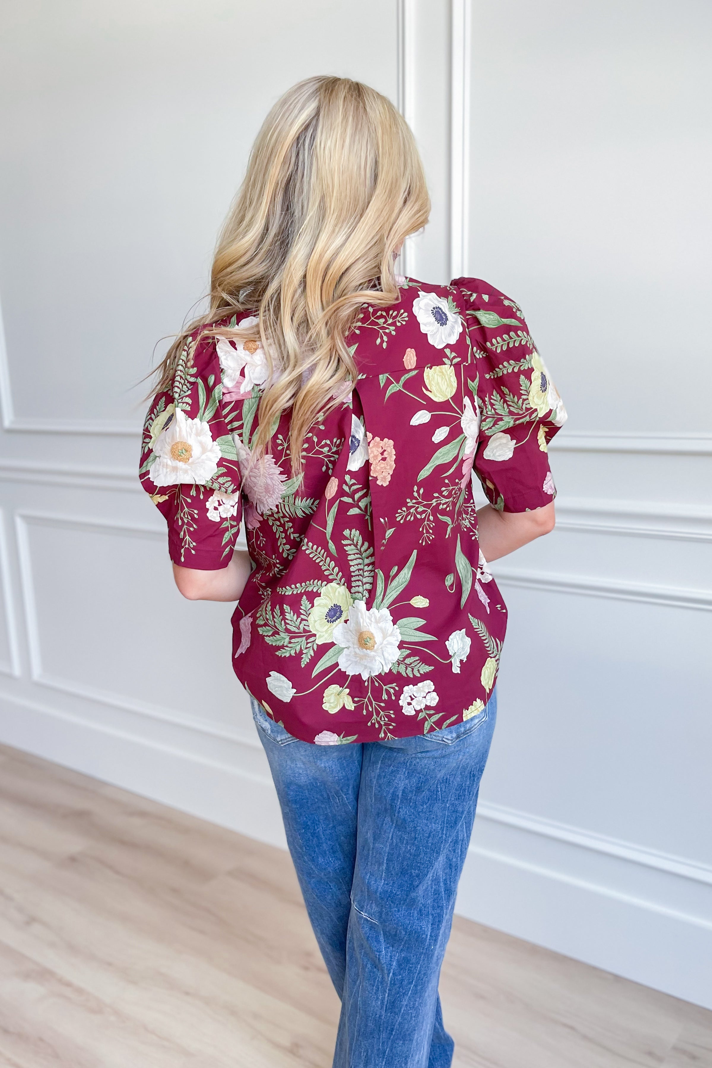 Sandra Floral Puff Sleeve Top - Coremarkets