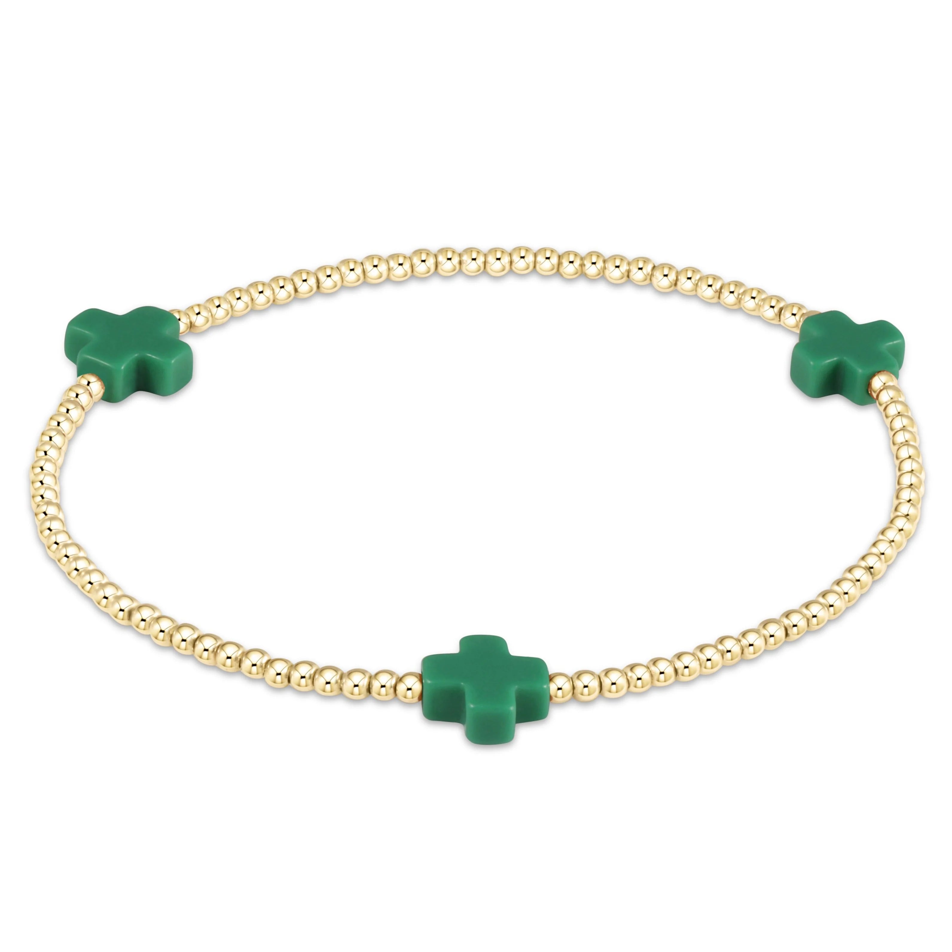 Enewton 2mm Signature Cross Gold Bracelet - Coremarkets