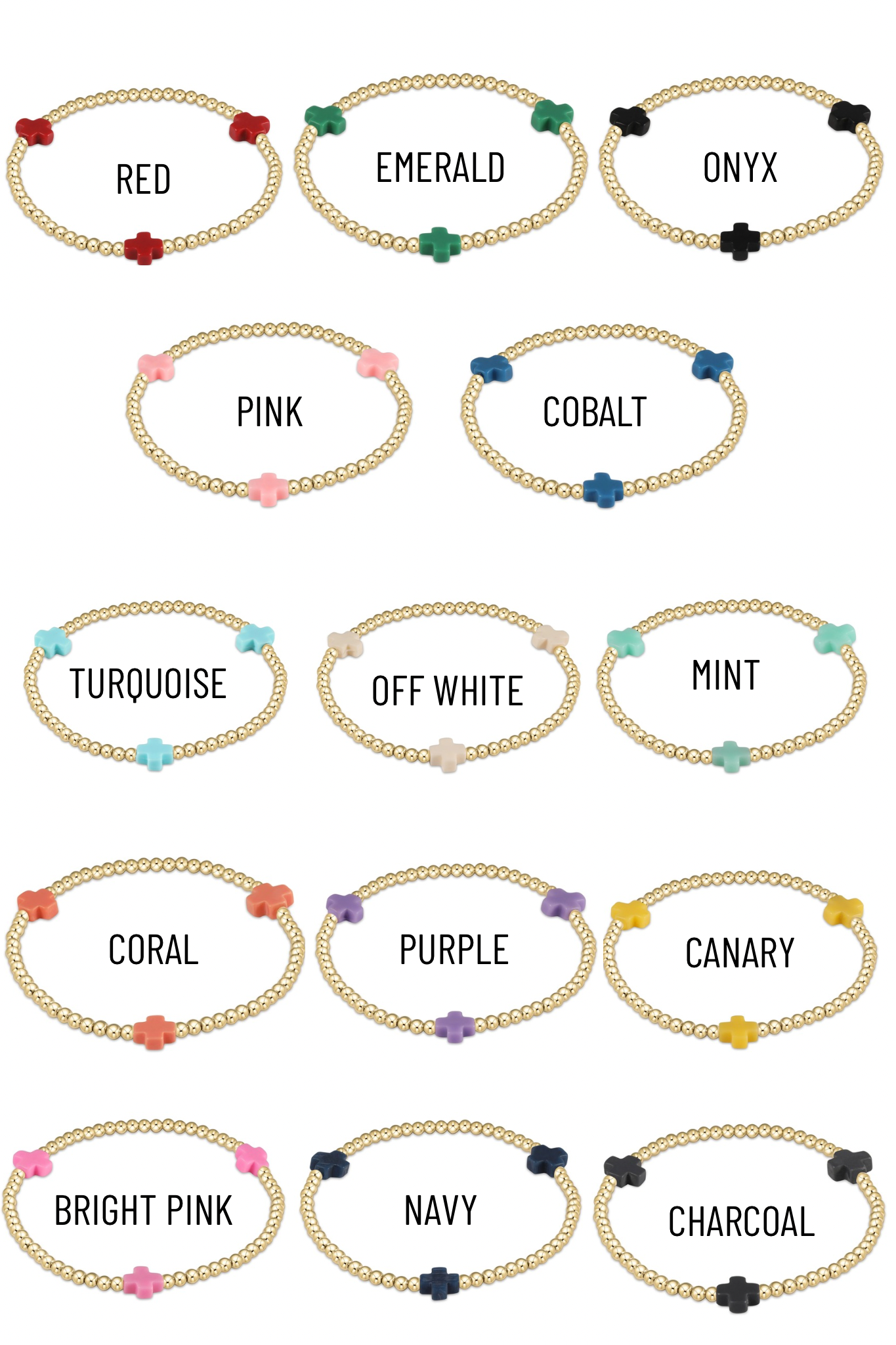 Enewton 3mm Signature Cross Gold Bracelet - Coremarkets