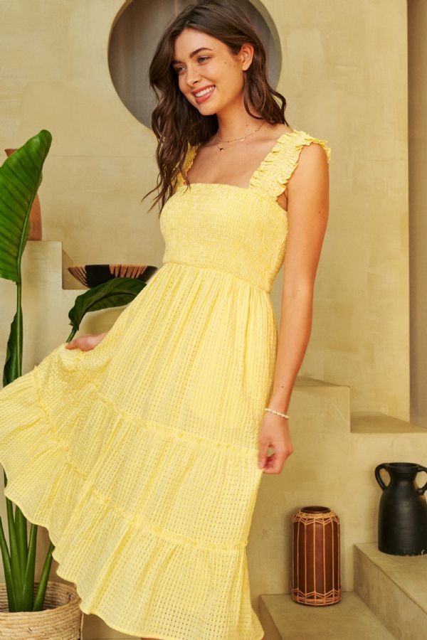 Sunny Tiered Midi Dress - Coremarkets
