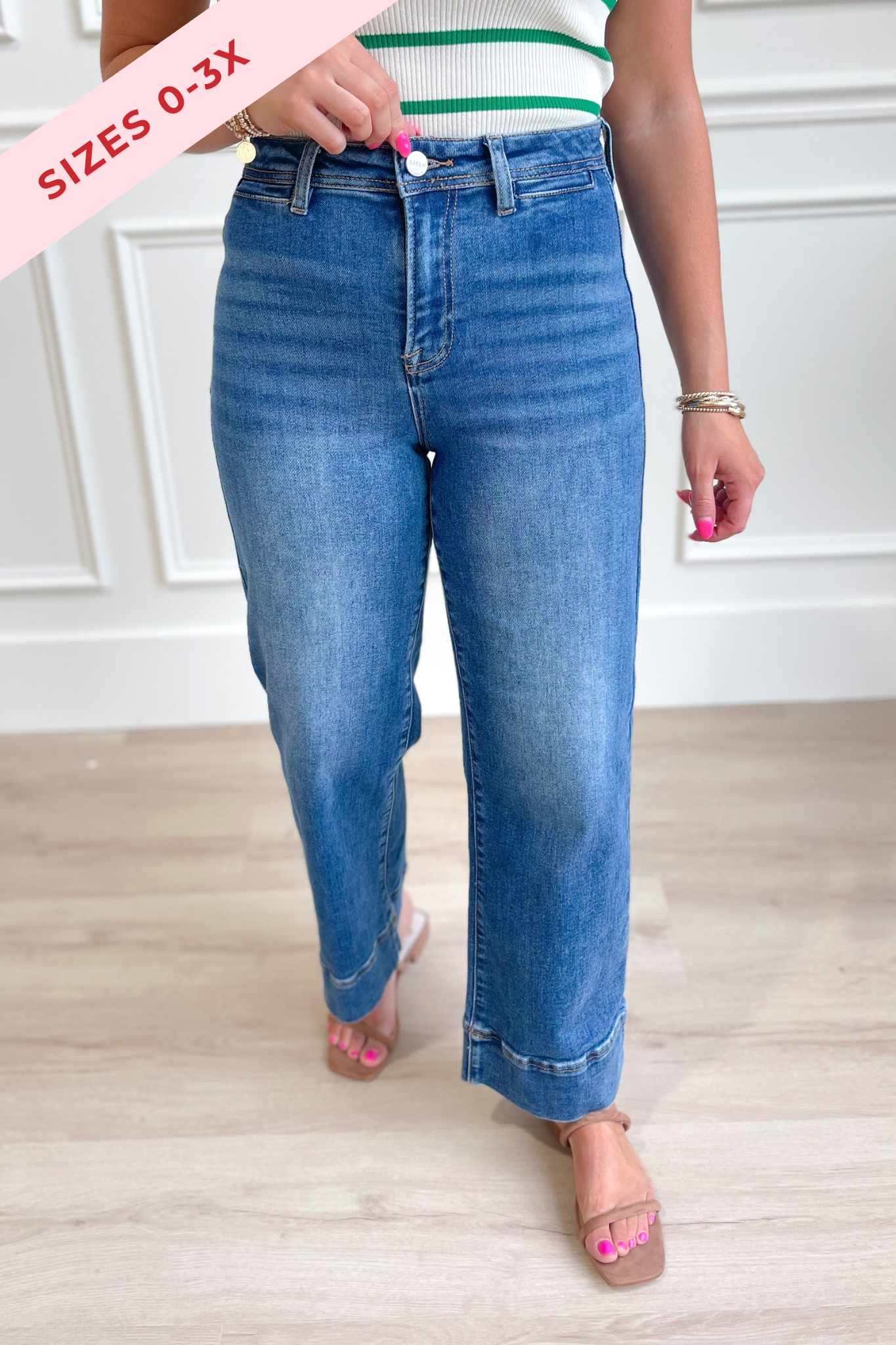 Risen Bruce High Rise Wide Leg Jean - Coremarkets