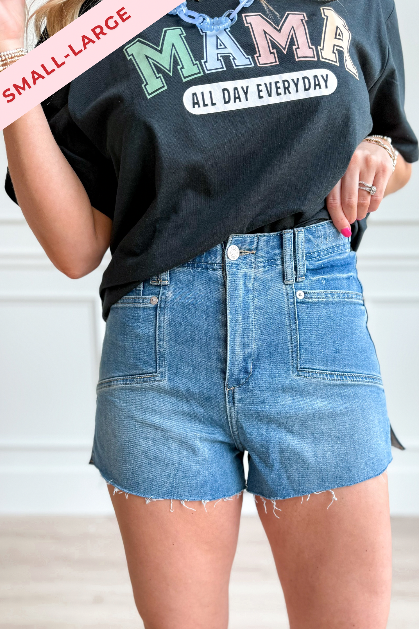 Larissa Square Pocket Denim Short - Coremarkets